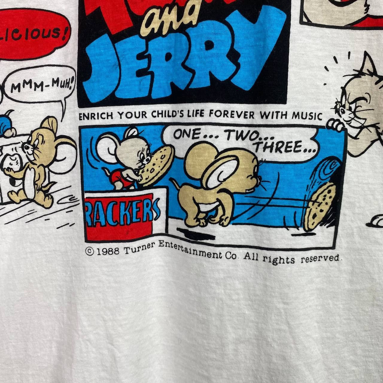 Vintage Vintage 1988 Tom & Jerry Paperthin Comic Strip Graphic Size US M / EU 48-50 / 2 - 4 Thumbnail