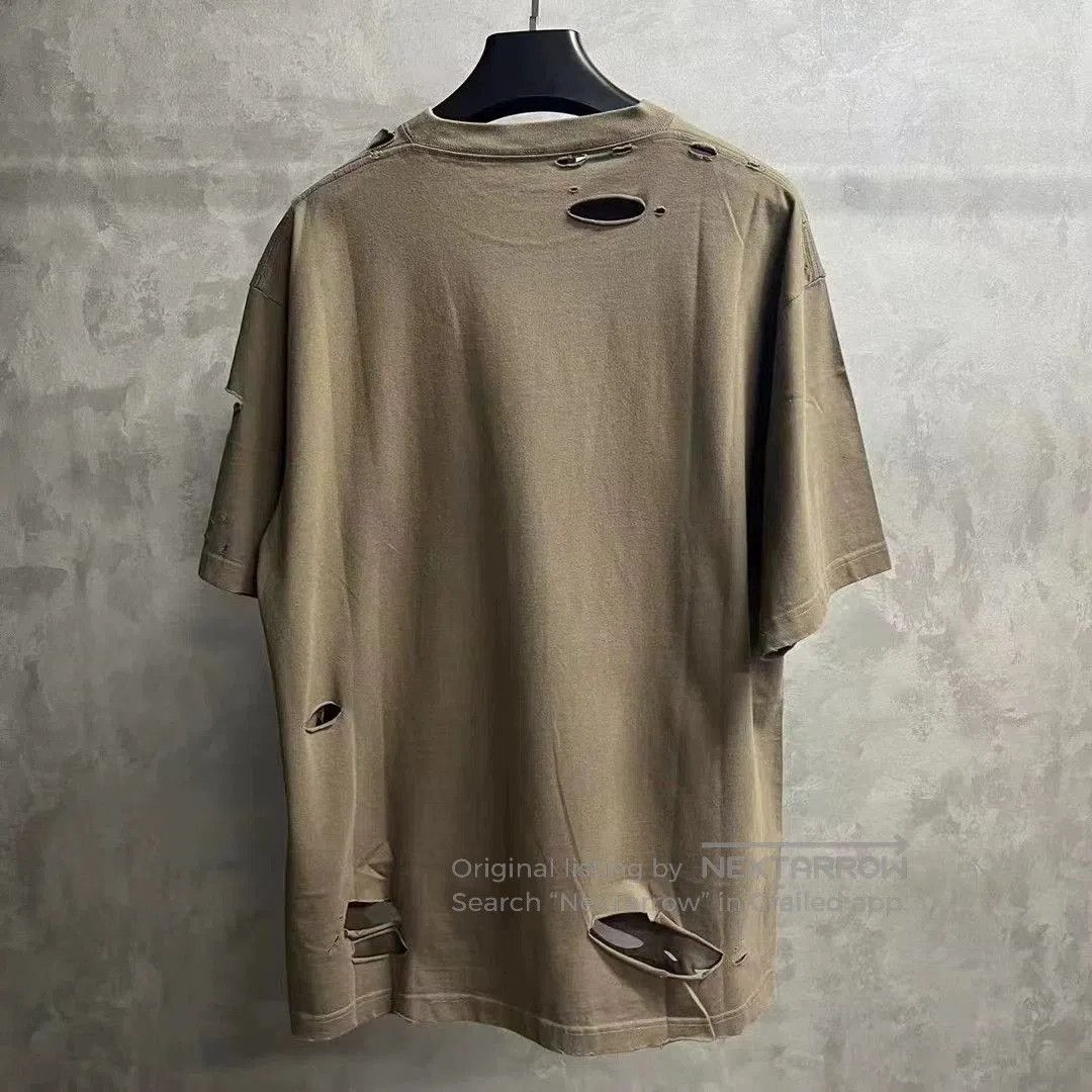 Balenciaga Balenciaga Gray Logo Print Short Sleeve T-shirt. Size US XXS / EU 40 - 6 Thumbnail