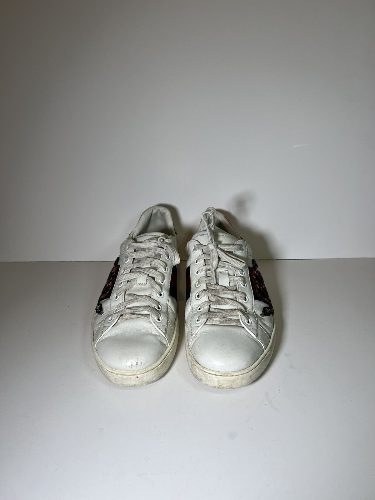 Gucci Gucci Ace leather sneakers signature embroidered Kingsnake Size US 12 / EU 45 - 2 Thumbnail