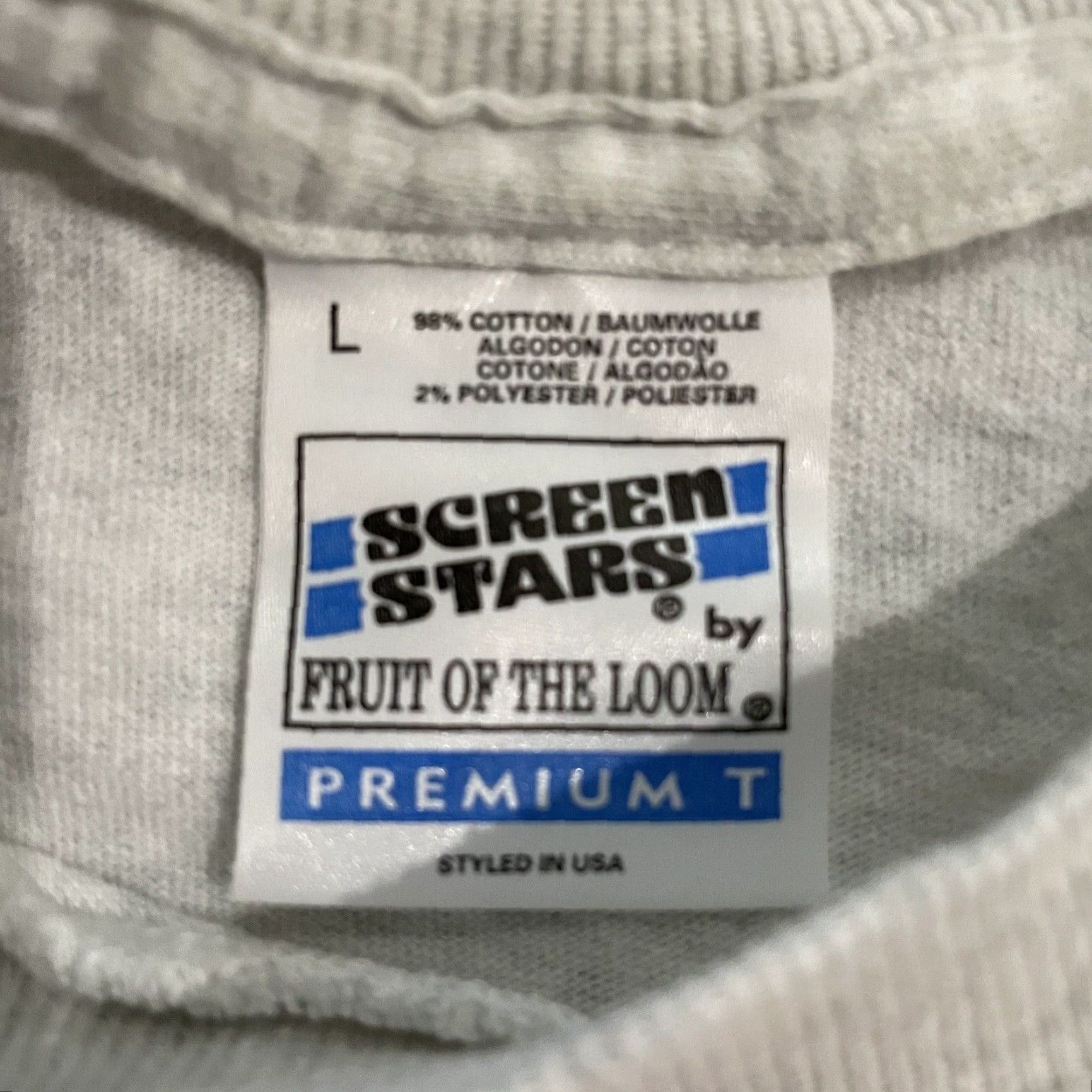 Vintage VINTAGE Screen Stars Scotland Graphic Tee Adult Large Gray Cotton Stitch Mens Size US L / EU 52-54 / 3 - 4 Thumbnail