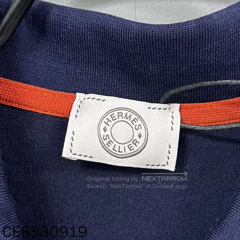 Hermes Hermes Dark blue Polo short-sleeve Size S / US 4 / IT 40 - 4 Thumbnail