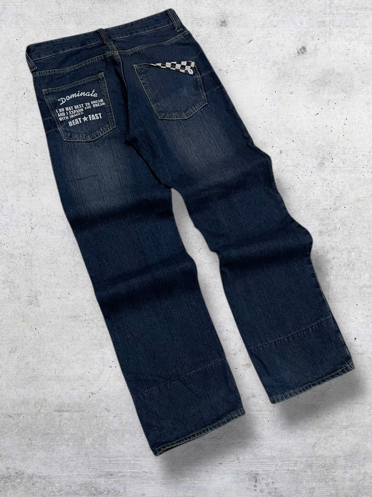 Hysteric Glamour VINTAGE DOMINATE CRAFTED OG DESIGNER JAPAN RIPPED PATCHWORK Size US 31 - 10 Thumbnail