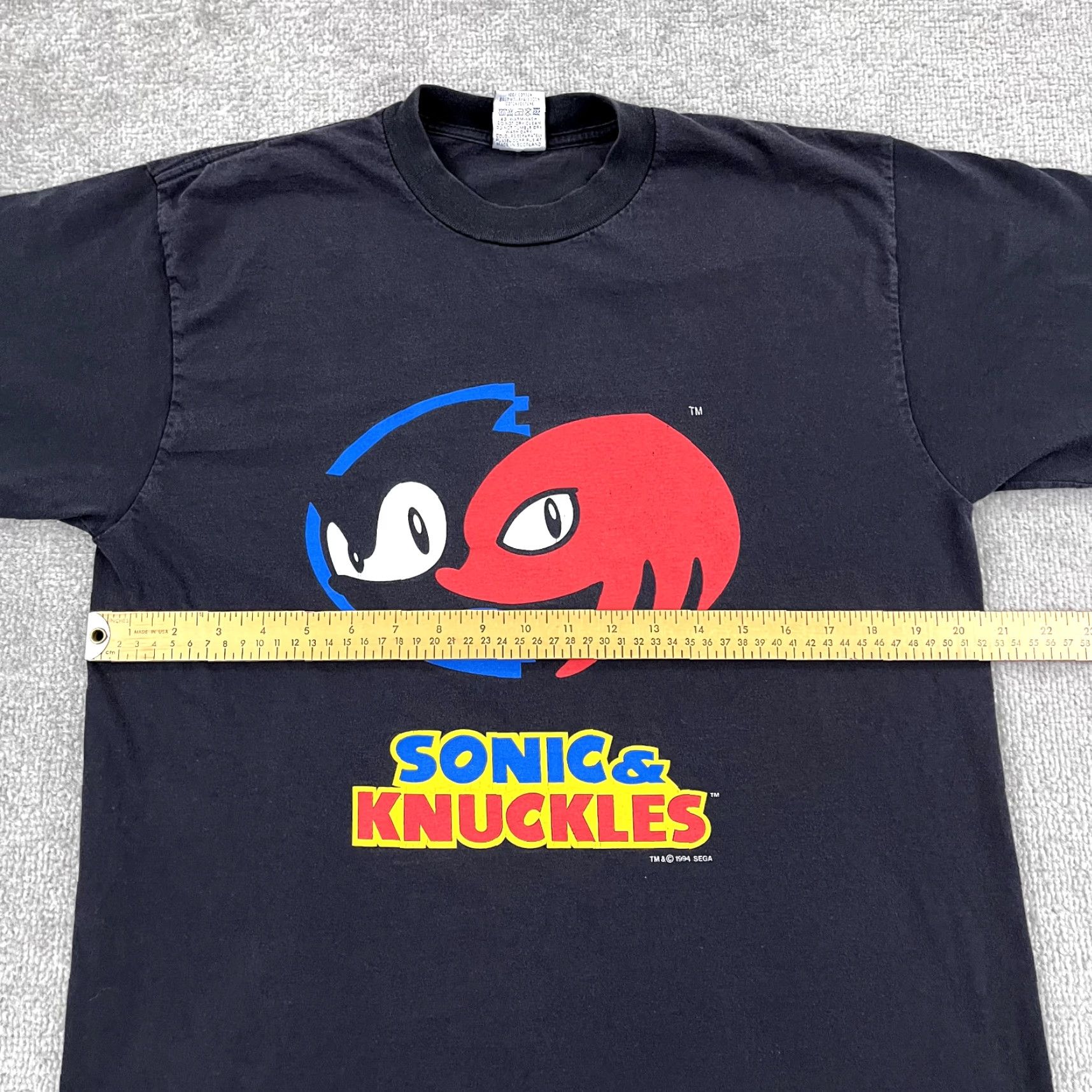 Vintage VINTAGE SONIC & KNUCKLES Graphic Print Shirt Men Large Black 90s Sega Video Game Size US L / EU 52-54 / 3 - 6 Thumbnail