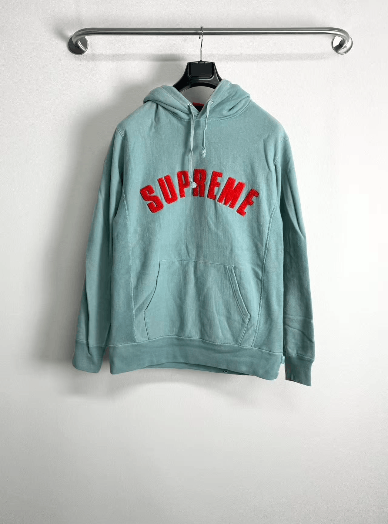 Supreme Supreme Flocked Letter Hoodie Size US L / EU 52-54 / 3 - 1 Thumbnail