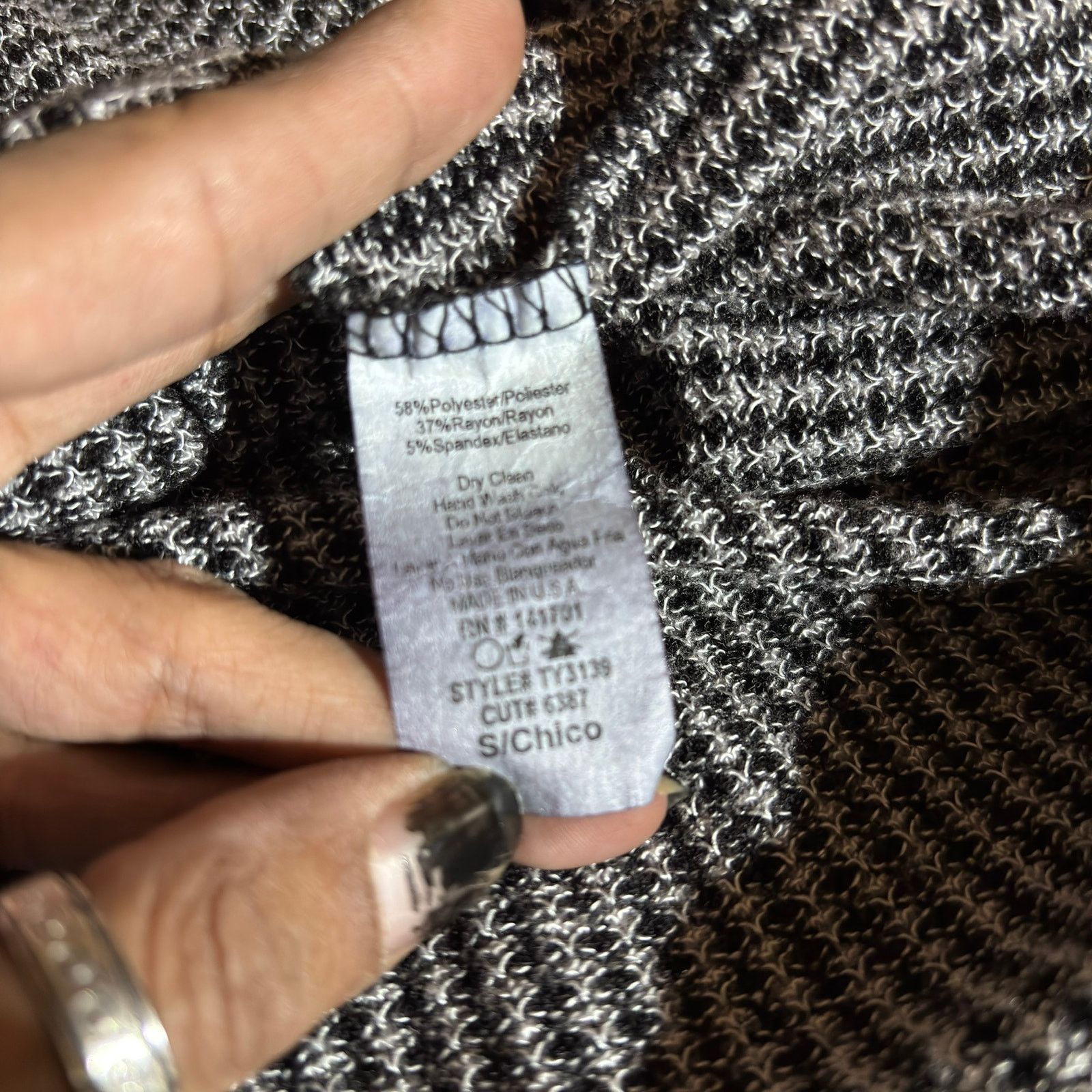 Chicos 143 Story Line Up Chico's Tunic Blouse Small Knot-Tie Size S / US 4 / IT 40 - 8 Thumbnail
