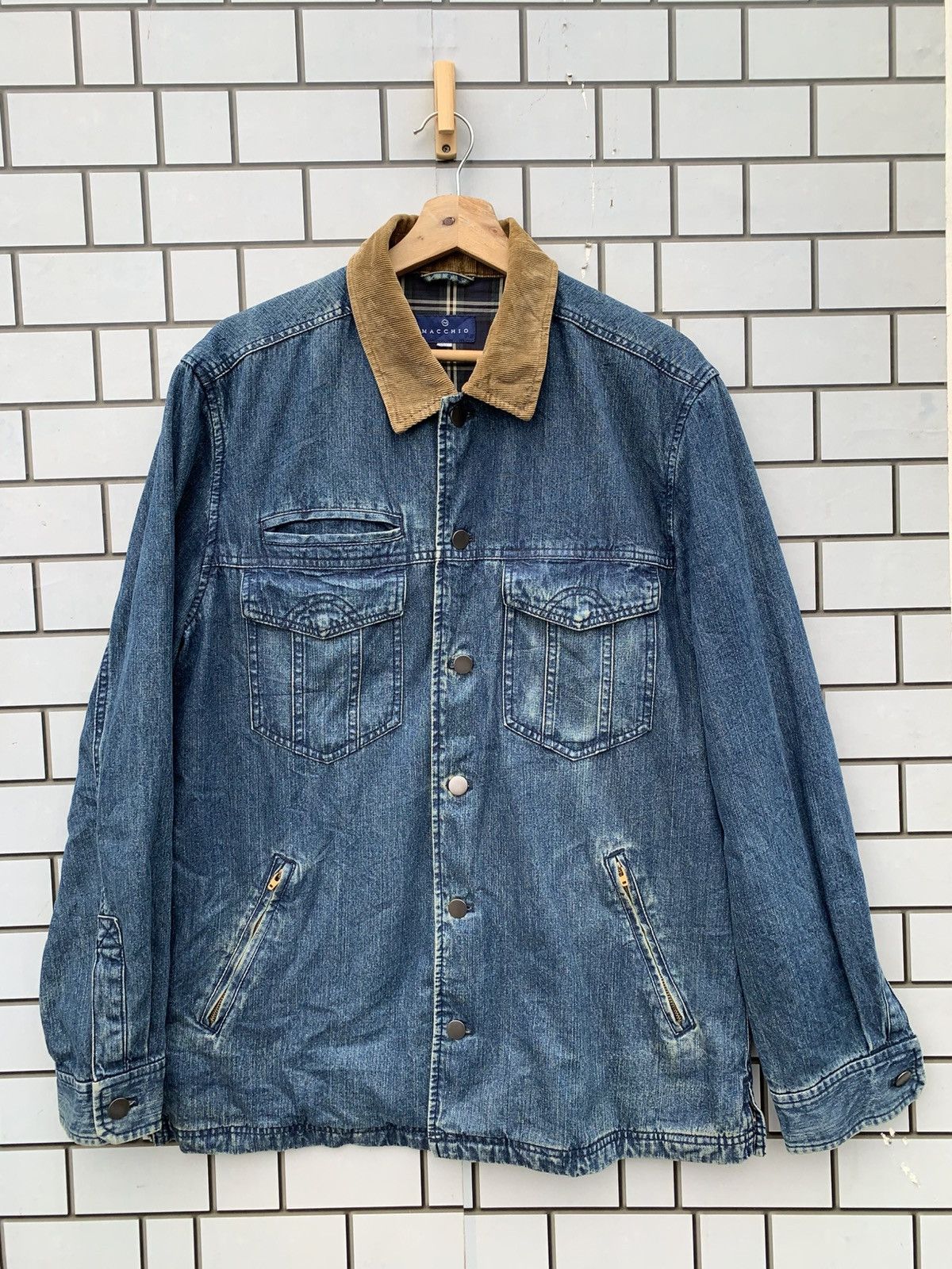 Vintage Japanese Brand MACCHIO Denim Jacket