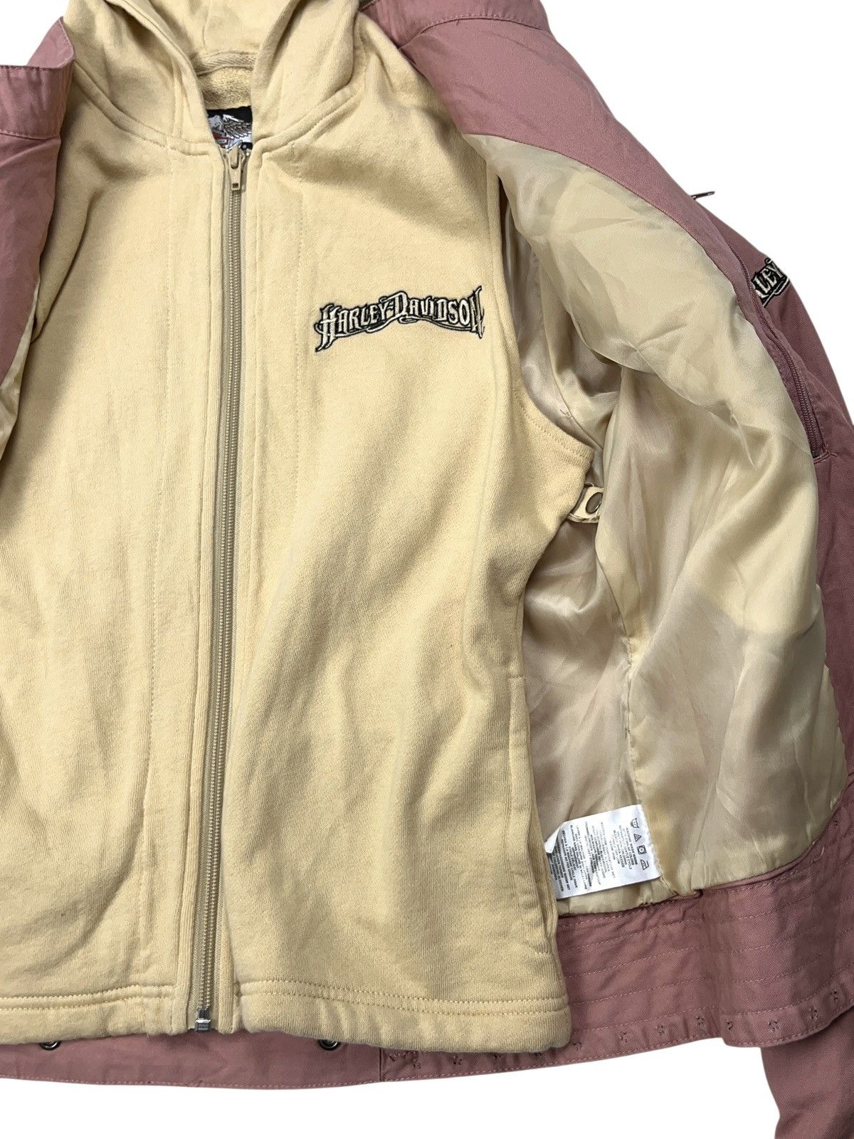 Harley Davidson Vintage y2k Harley Davidson 3 in 1 Jacket Embroidered Size M / US 6-8 / IT 42-44 - 4 Thumbnail