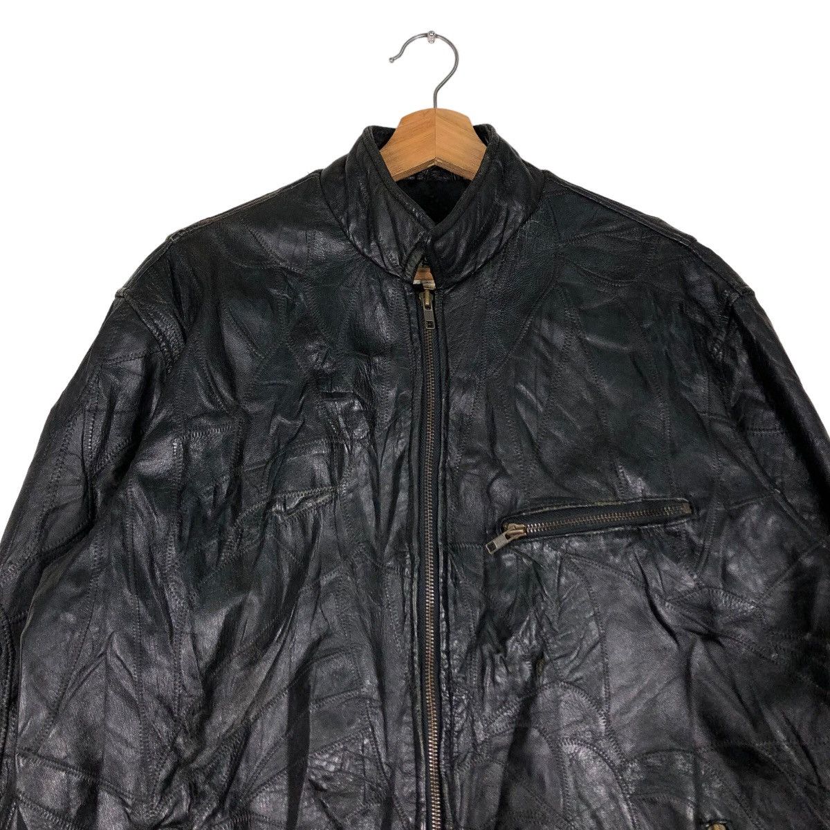 Japanese Brand 🔥Vintage Biker Genuine Leather Jacket Progress Uomo Japan Size US L / EU 52-54 / 3 - 3 Thumbnail
