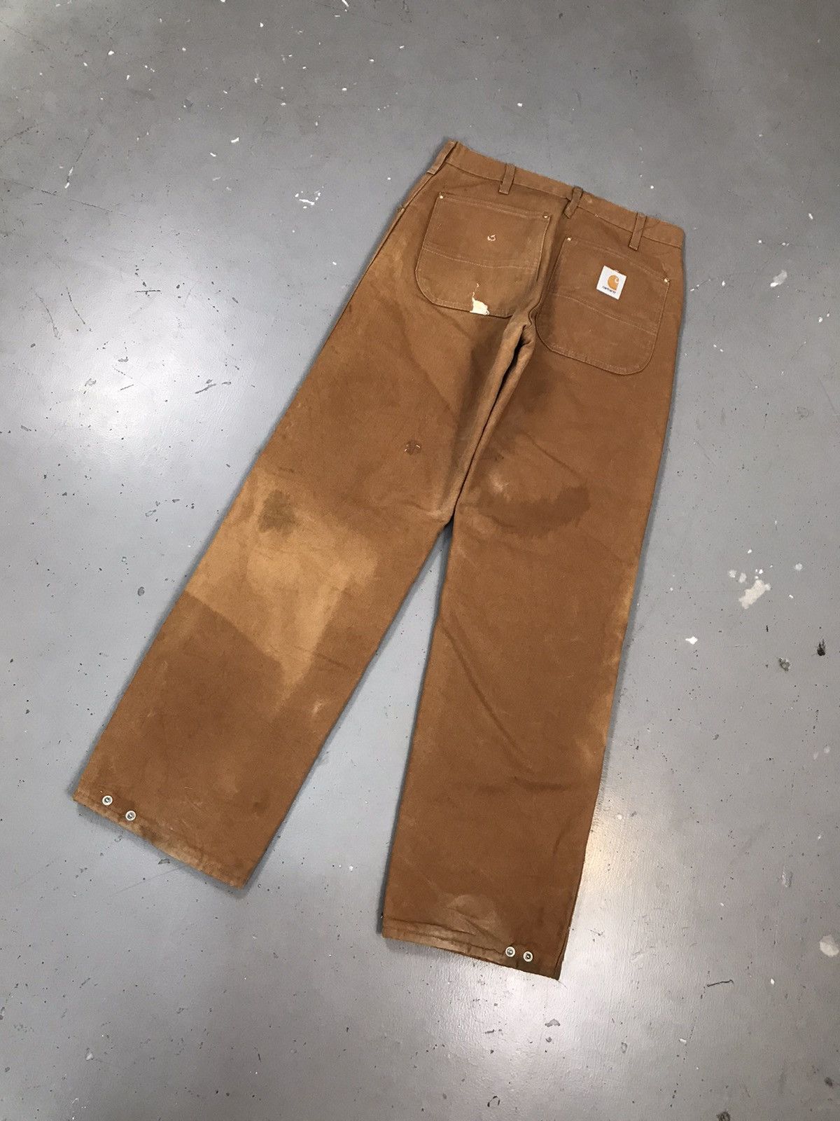 Carhartt × Vintage 90s Vintage Carhartt 62WQ blanket line carpenter denim Size US 30 / EU 46 - 8 Thumbnail