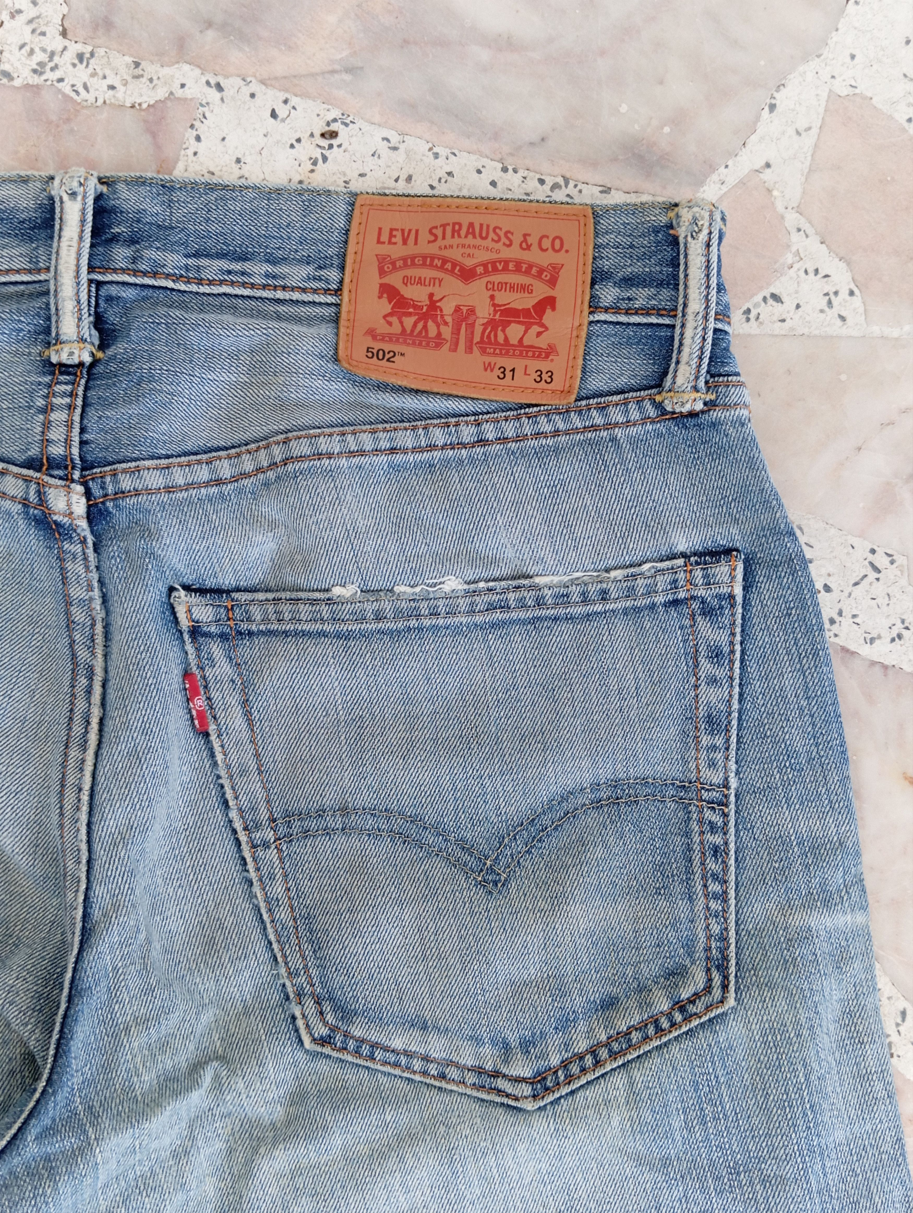 Levi's × Vintage Fair Distressed Levis Vintage Denim light blue with 502 tab Size US 31 - 10 Thumbnail