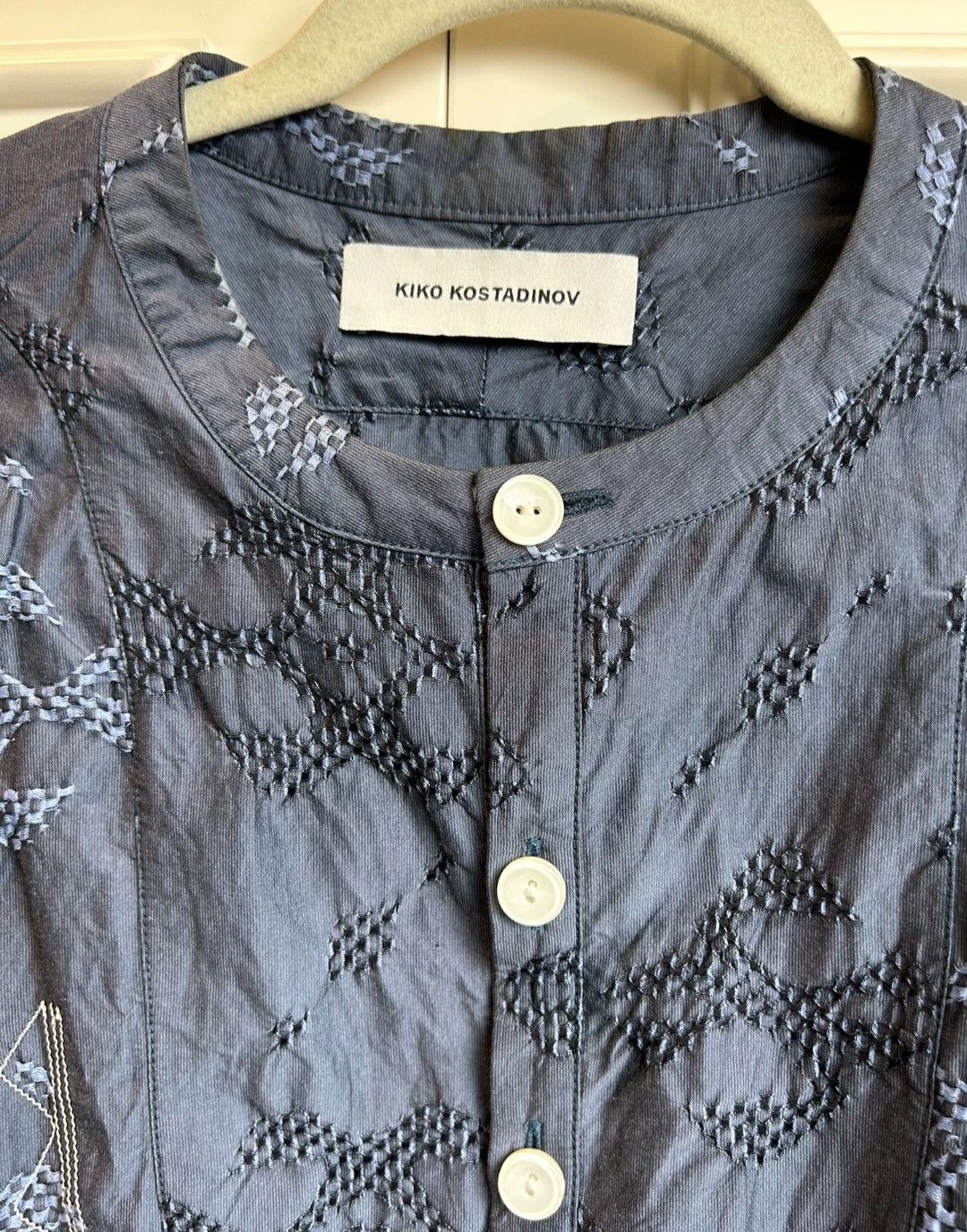 Kiko Kostadinov Kiko Kostadinov Blue Flower Shirt Size US S / EU 44-46 / 1 - 2 Thumbnail