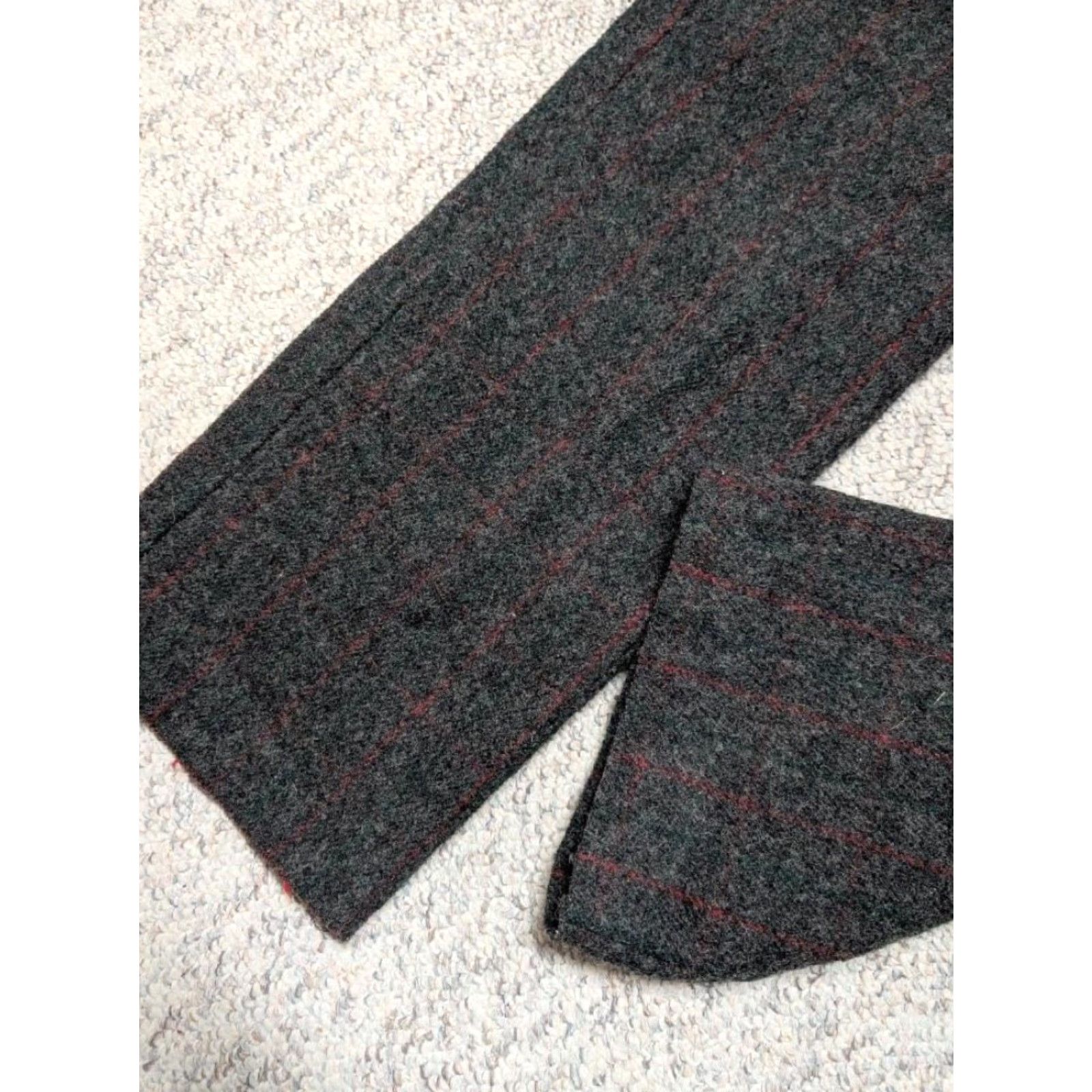 Vintage VINTAGE Woolrich hunting pants S Overalls Shirt Mens 32x32 Charcoal Windowpane USA made Wool Size US 32 / EU 48 - 2 Thumbnail