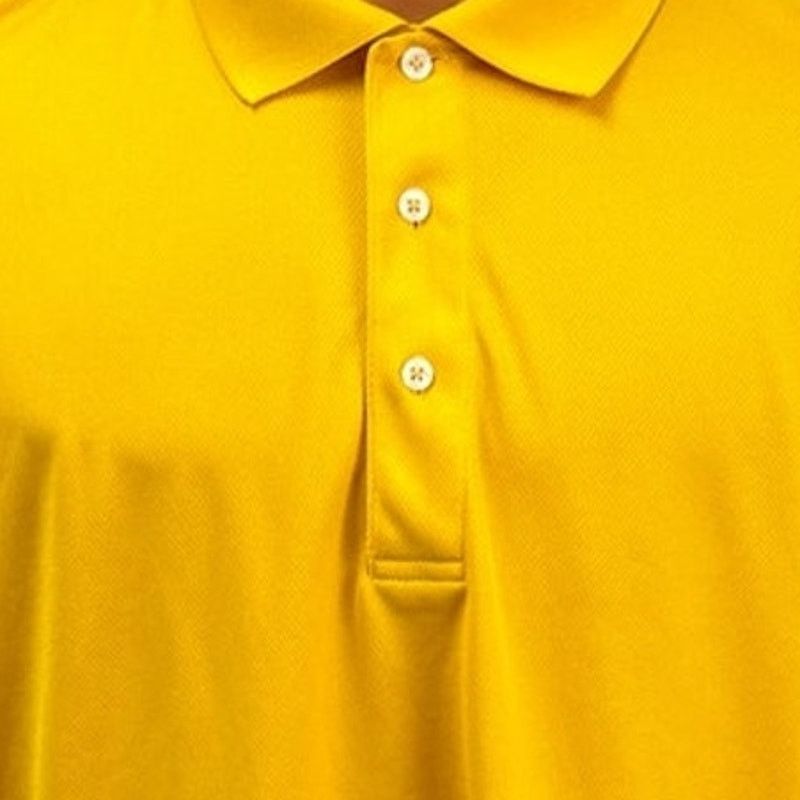 Port Authority Sport-Tek Mens 2XL Polyester Yellow Short Sleeve Polo Shirt Size US XXL / EU 58 / 5 - 2 Thumbnail