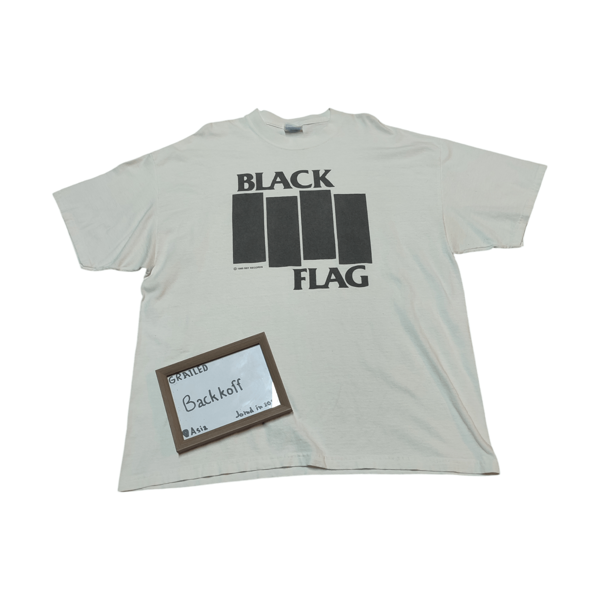 Band Tees × Vintage Vintage Black Flag T-Shirt Size US XL / EU 56 / 4 - 1 Thumbnail