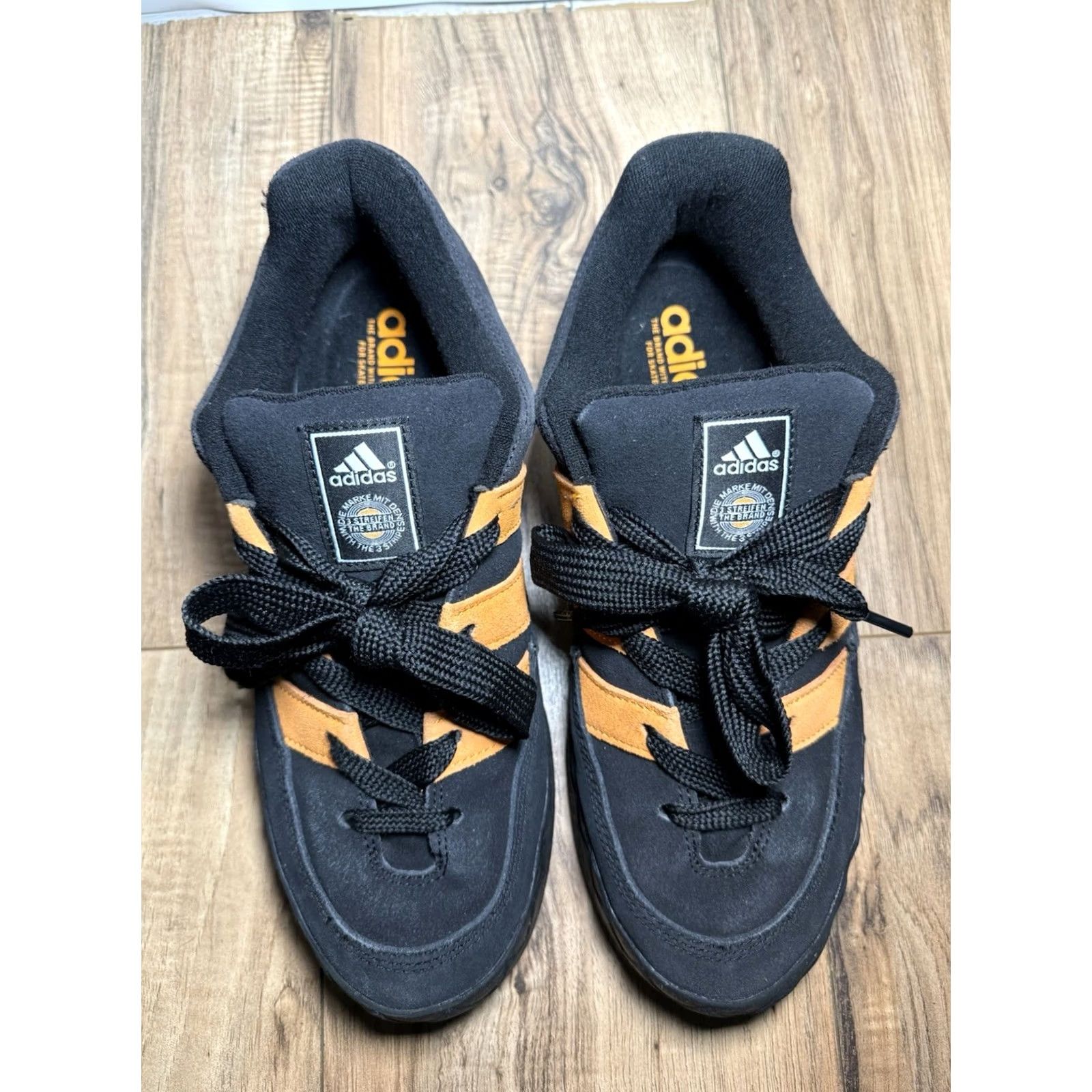 Adidas Adidas Jamal Smith x Adimatic Black Orange Rush Sneaker US 10.5 Men’s Size US 10 / EU 43 - 6 Thumbnail