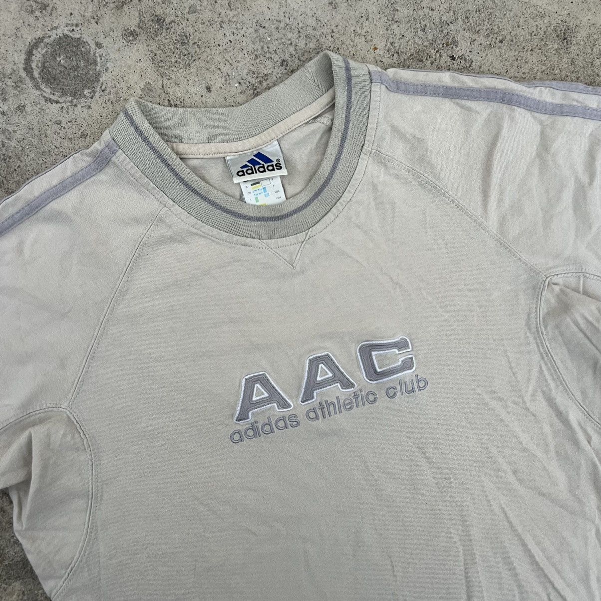 Adidas × Vintage Vintage 90s Adidas T Shirt Blokecore Jersey Style Boxy Rap Size US L / EU 52-54 / 3 - 4 Thumbnail