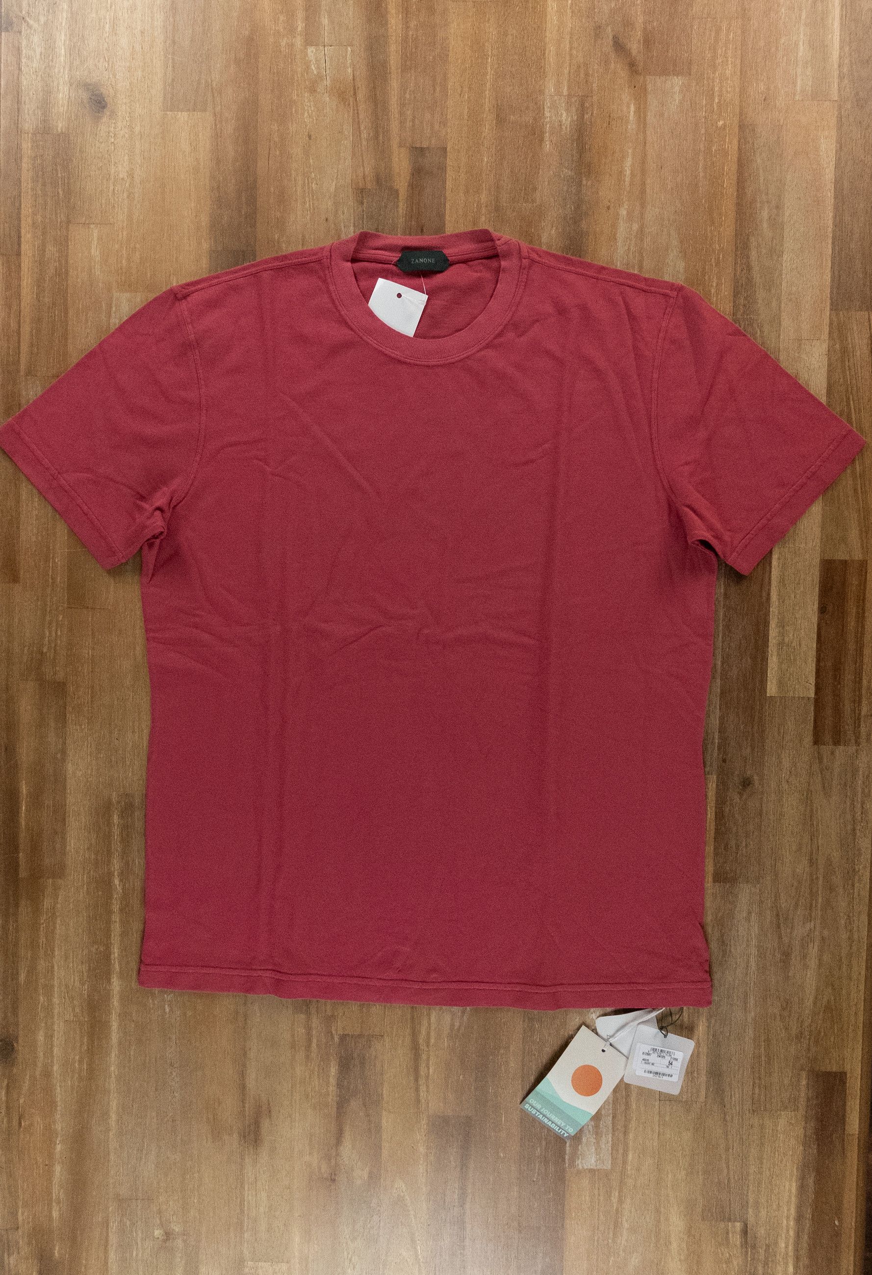 Zanone ZANONE solid red knit cotton t-shirt Size XXL / 54 IT q Size US XXL / EU 58 / 5 - 1 Thumbnail