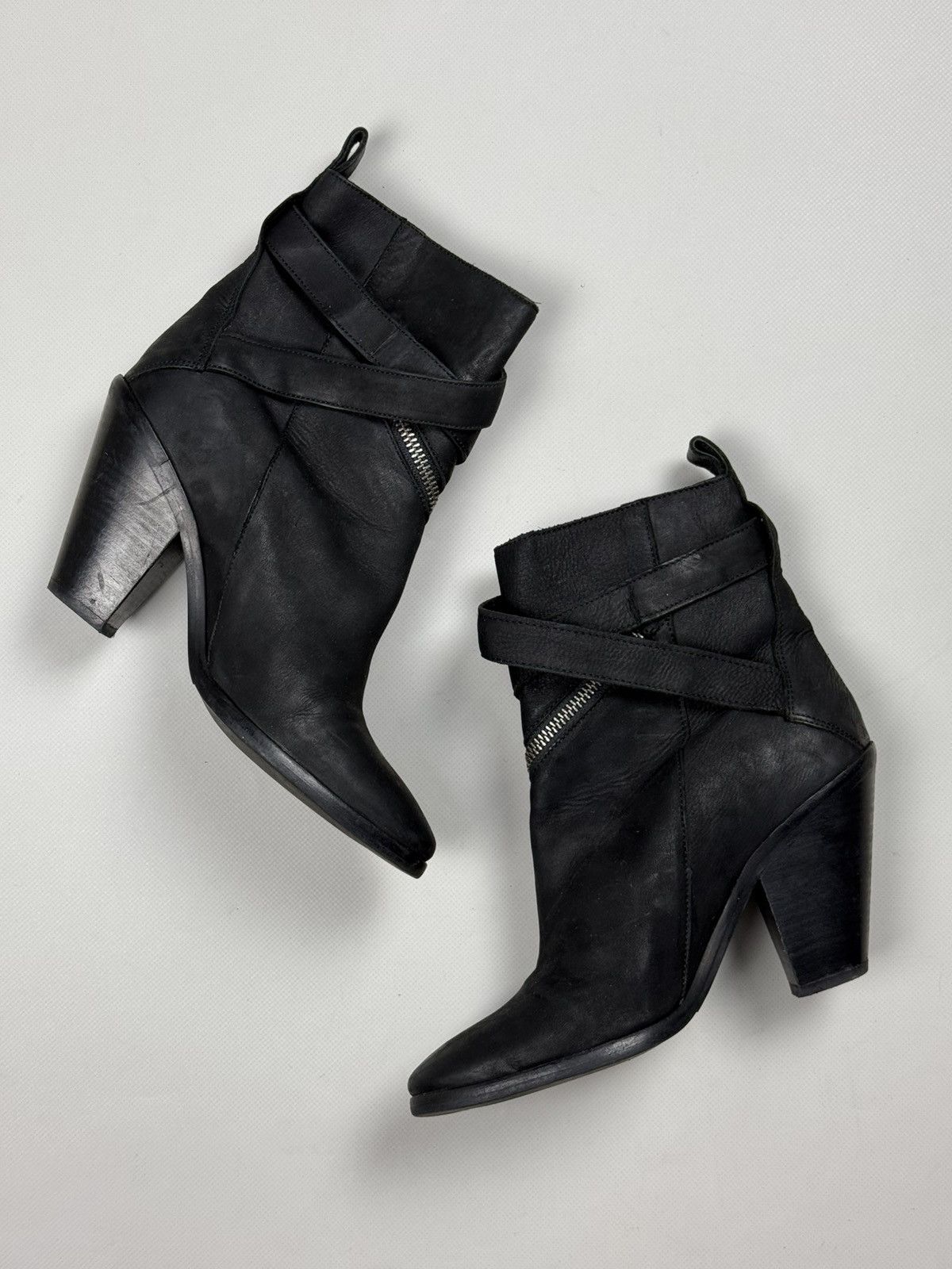 Allsaints Allsaints Ladies Avant-Garde Heeled Ankle Boots Shoes Size US 9 / IT 39 - 21 Thumbnail