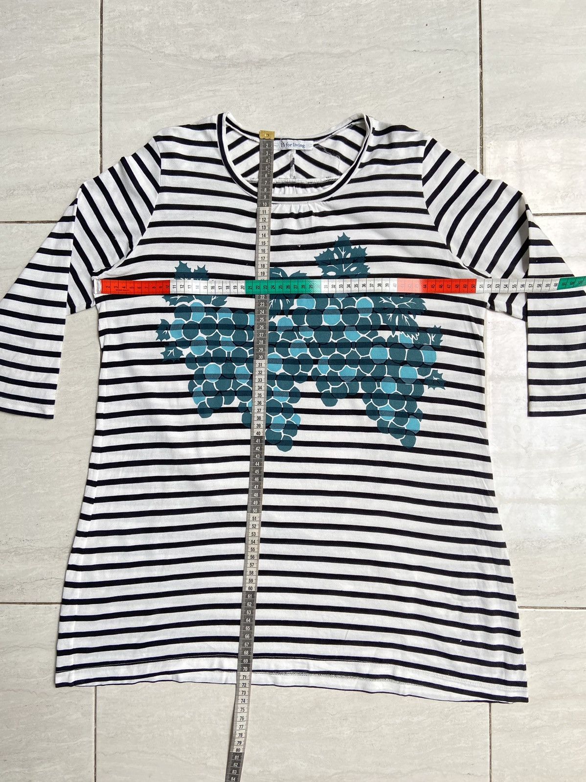 Y's × Yohji Yamamoto Y’S FOR LIVING Striped T-shirt Size US S / EU 44-46 / 1 - 7 Thumbnail