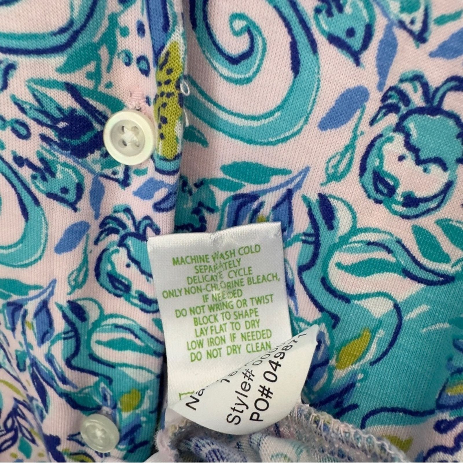 Lilly Pulitzer Lilly Pulitzer Button Down Pajama Top Collared Monkey Preppy Size XS / US 0-2 / IT 36-38 - 4 Thumbnail
