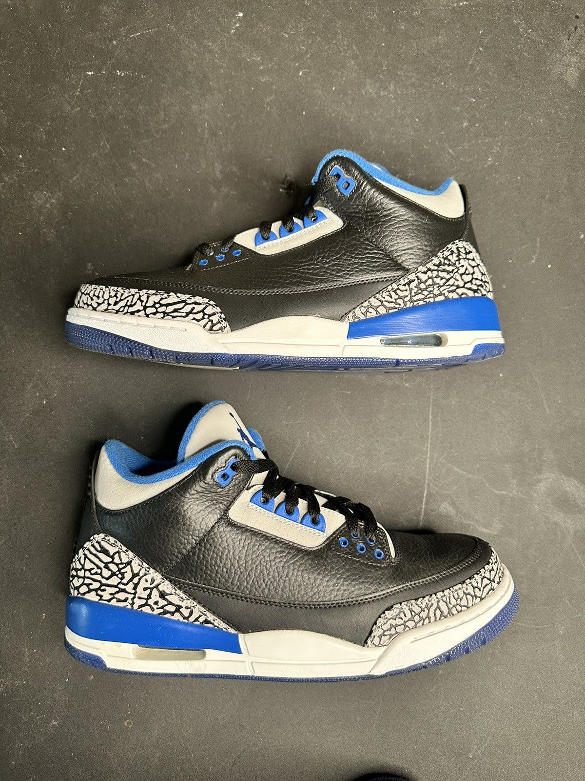 Pre-owned Jordan Nike Jordan 3 Sport Blue Shoes