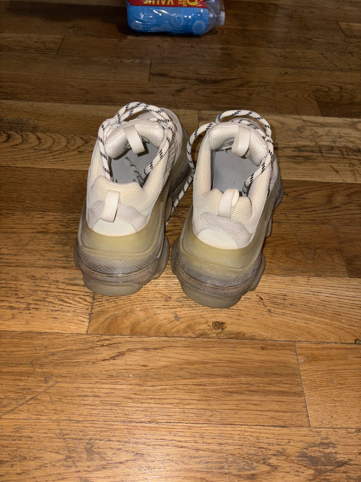 Balenciaga MEN'S TRIPLE S CLEAR SOLE SNEAKER IN WHITE Size US 7 / EU 40 - 5 Thumbnail