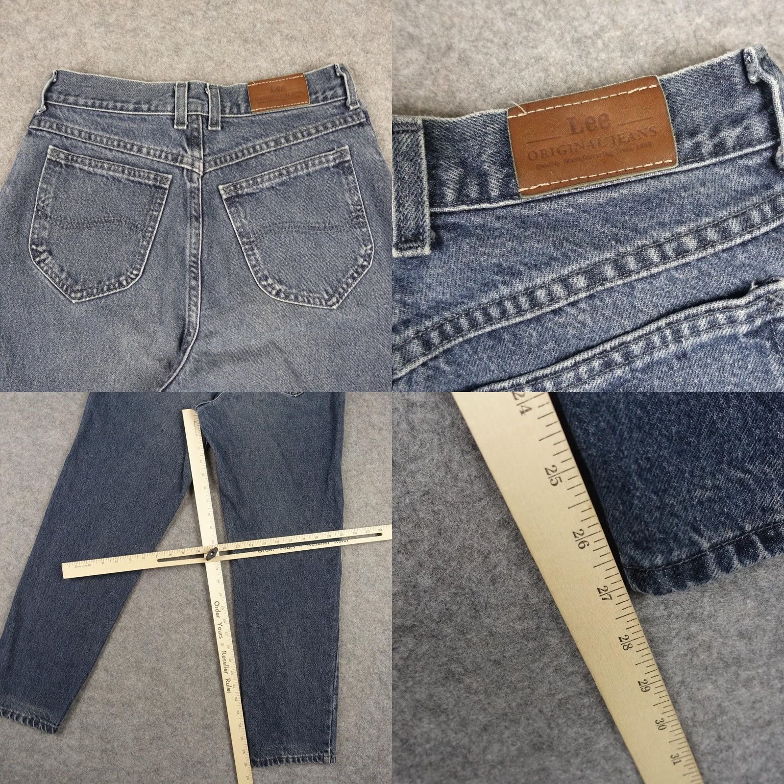 Lee VINTAGE Lee Jeans Womens 26 Blue High Rise Mom Tapered Leg Denim 90s Classic Jeans Womens 26 Blue High Rise Mom Jeans 90s Lee Denim Size 26" / US 2 / IT 38 - 8 Thumbnail