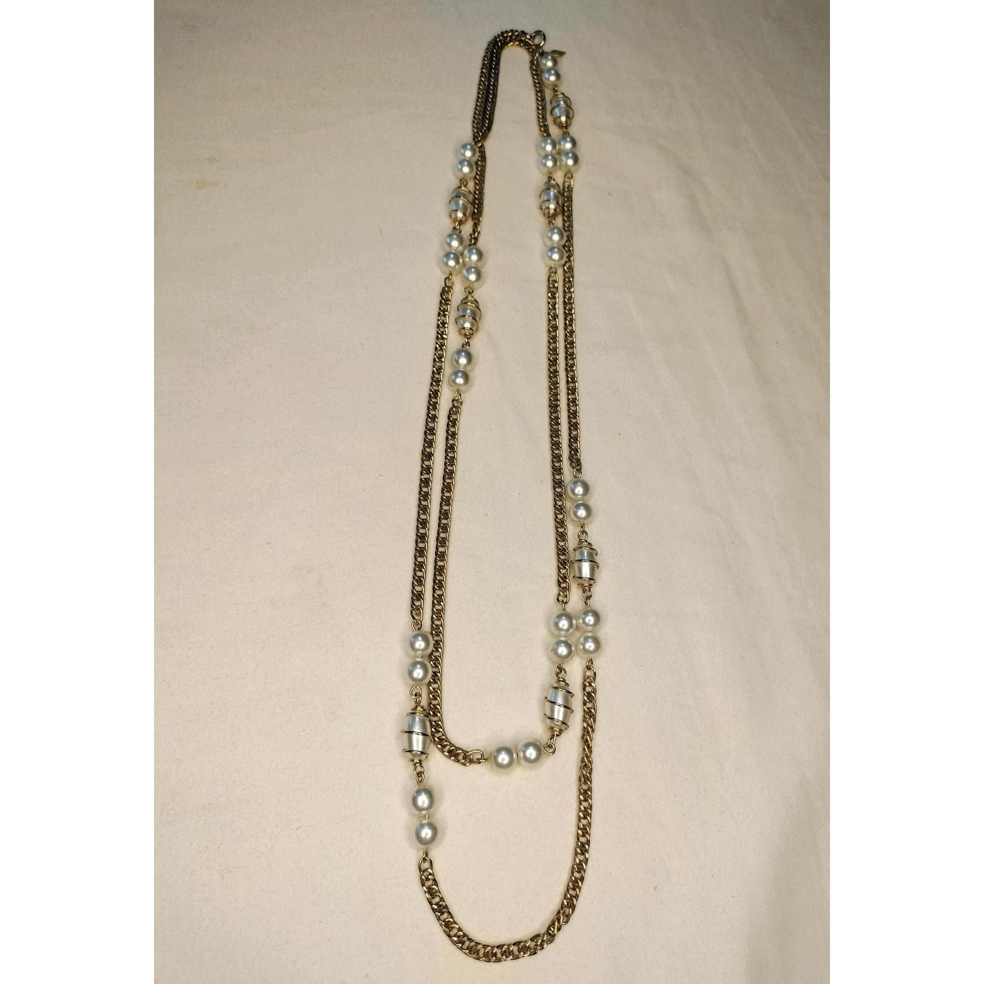 Vintage Sarah Coventry Vintage Gold Tone Chain Faux Pearl Pendant Lo Size ONE SIZE - 8 Thumbnail