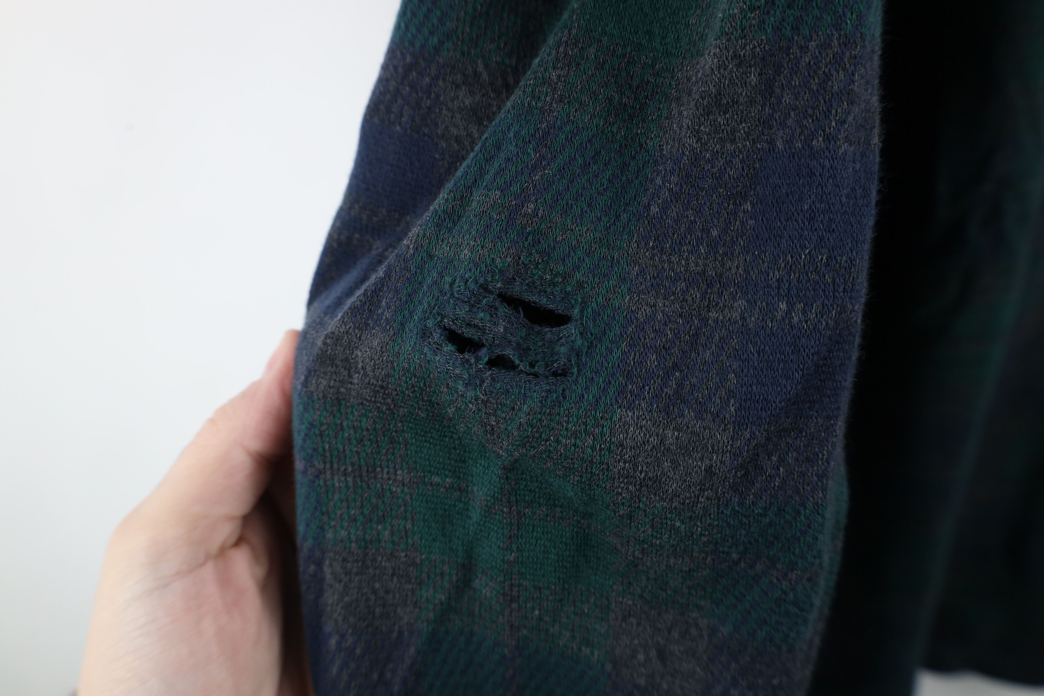 Lands' End × Vintage Vintage Lands End Supima Cotton Long Sleeve Rugby Polo Plaid Size US XXL / EU 58 / 5 - 5 Thumbnail
