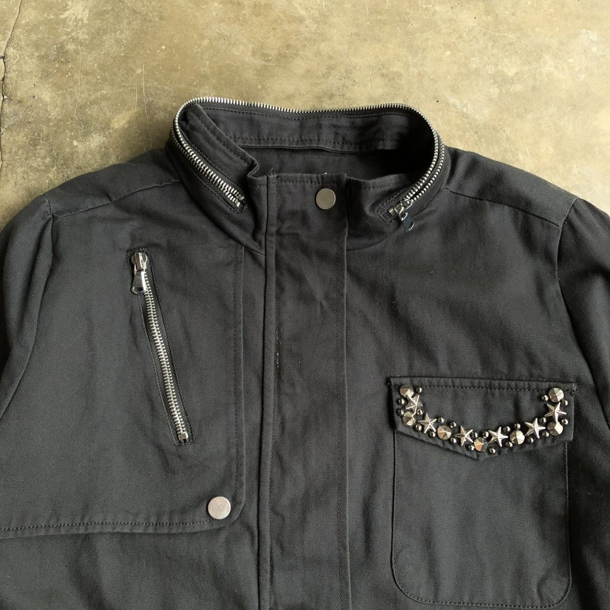 Hysteric Glamour 2000s Yetts Studded Pocket Jacket Black Lgb Goa Style Size US XL / EU 56 / 4 - 14 Thumbnail