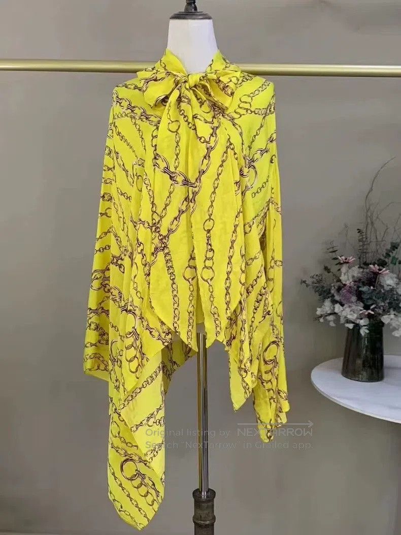 Balenciaga Balenciaga Mulberry Silk Chain Top Size XXS / US 00 / IT 34 - 7 Thumbnail