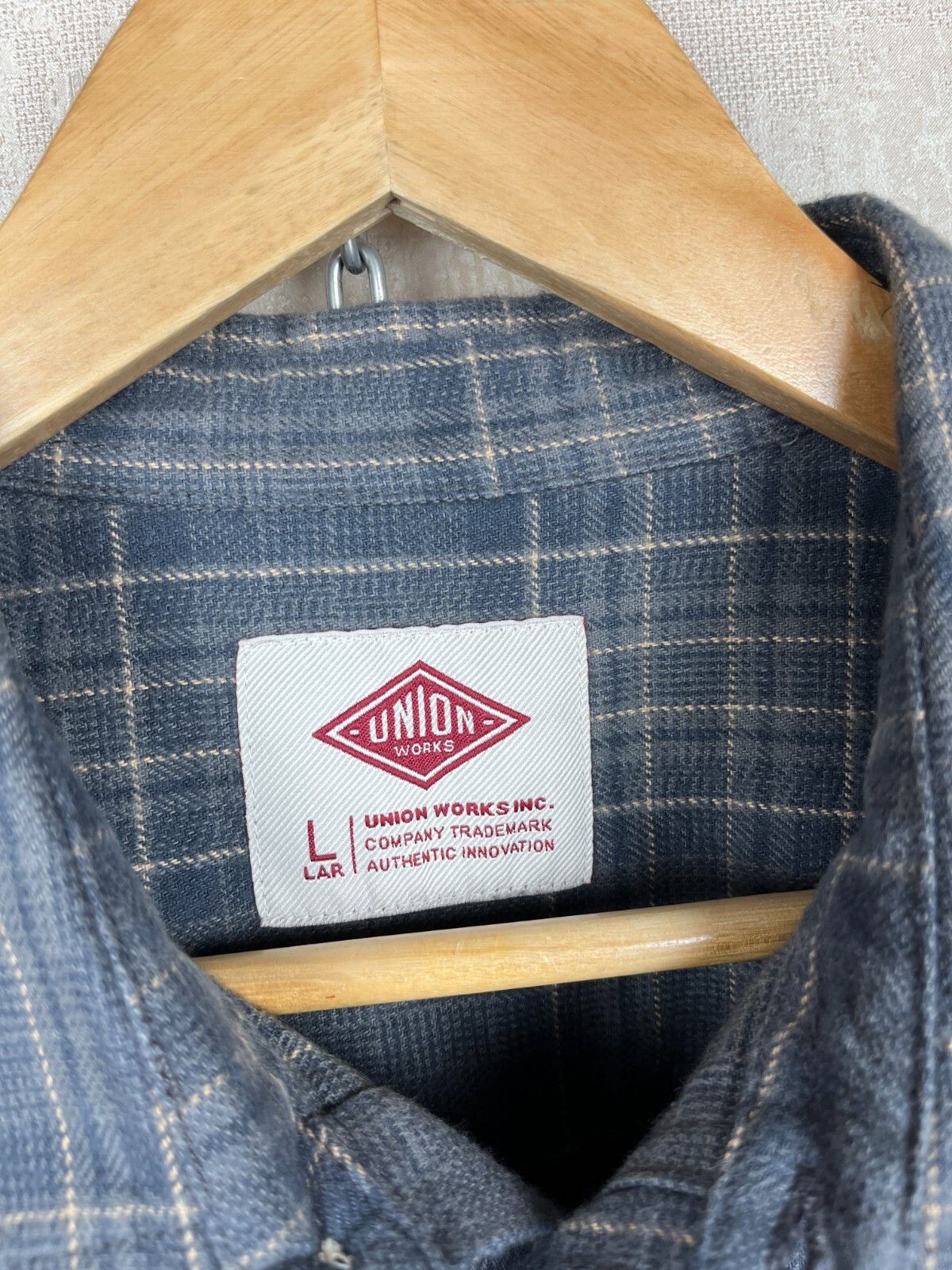 Other Union Works Inc Check Pockets Cotton Long Sleeve Shirt Size US L / EU 52-54 / 3 - 7 Thumbnail