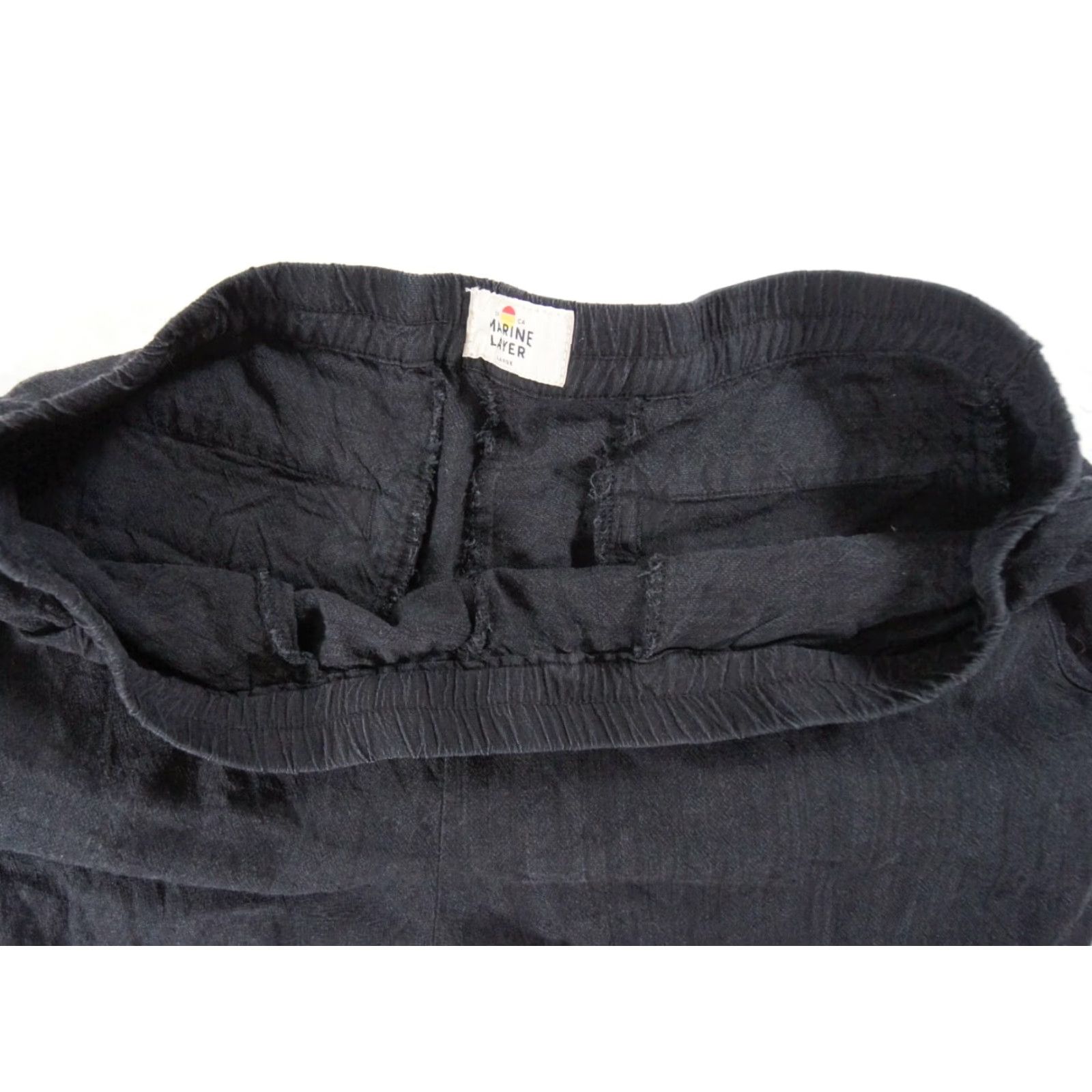 Marine Layer Marine Layer Women’s Allison Pants Casual Trousers Regular Fit Black Large Spandex Tencel Ankle 25in Inseam Mens? Women? (Gender: Womens) Size 36" / US 14 / IT 50 - 4 Thumbnail