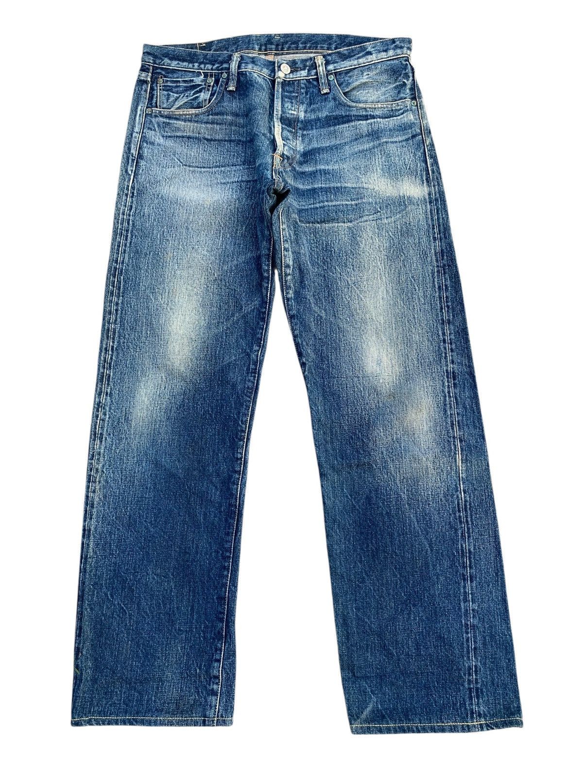 Kapital VINTAGE BURGUS PLUS SELVEDGE BUTTON FLY JAPANESE RAW DENIM Size US 32 / EU 48 - 1 Thumbnail