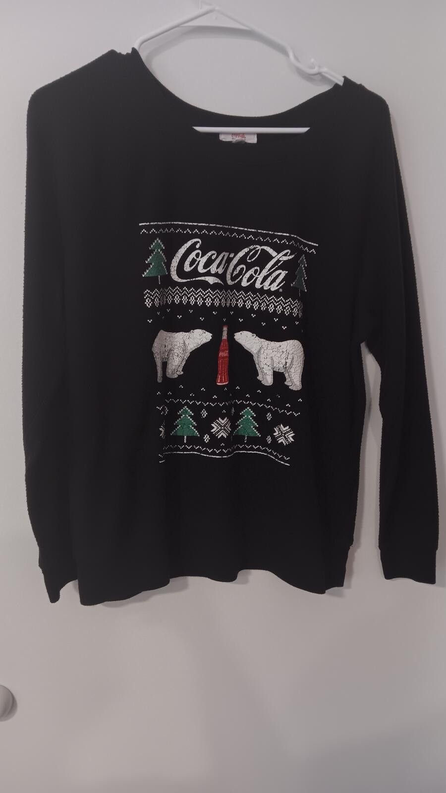 Coca Cola Coca-Cola XL Black Holiday Sweater with Polar Bear Design Size XL / US 12-14 / IT 48-50 - 1 Thumbnail
