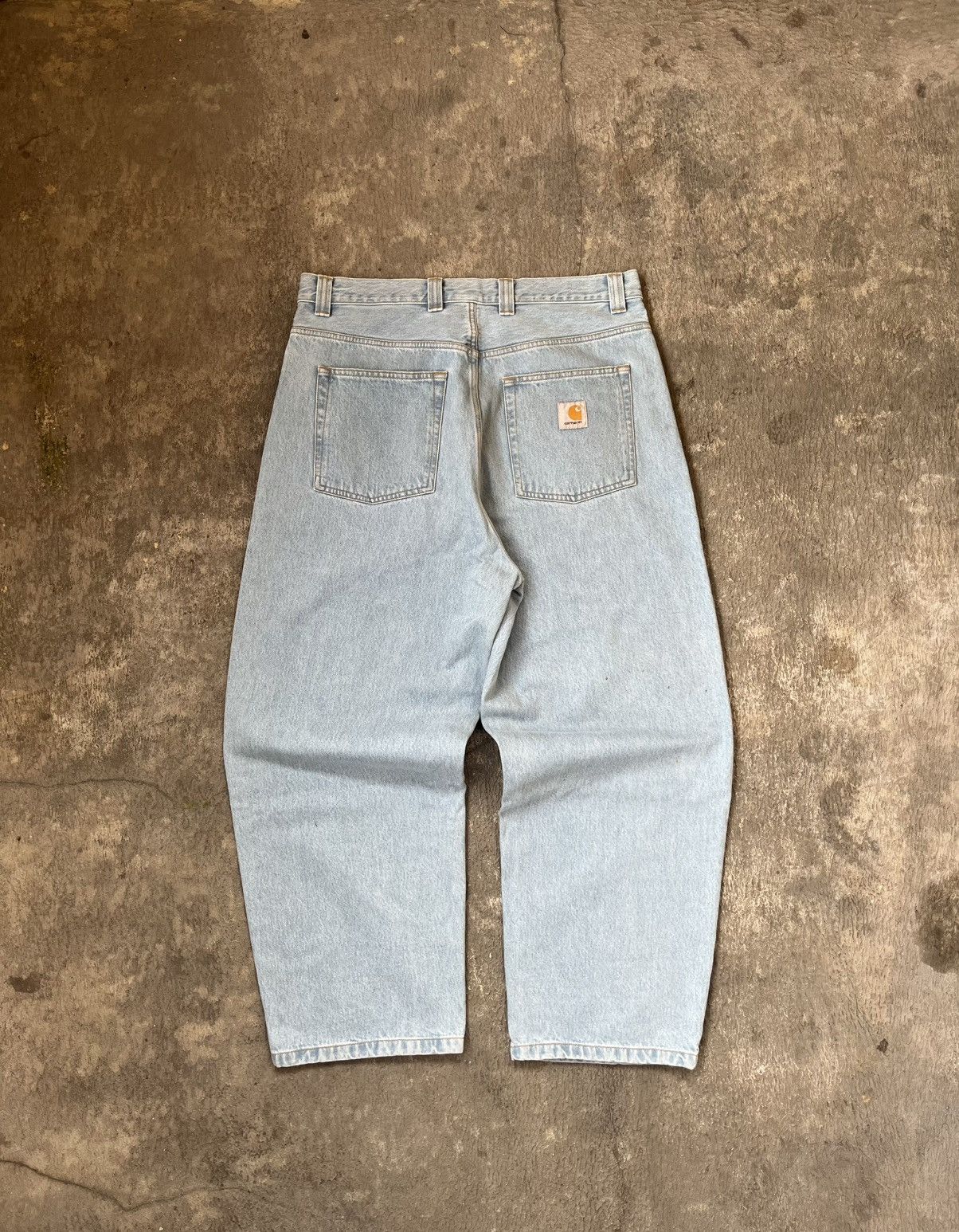 Carhartt Carhartt WIP Brandon Pants - Blue Stone Bleached Size US 35 - 2 Thumbnail