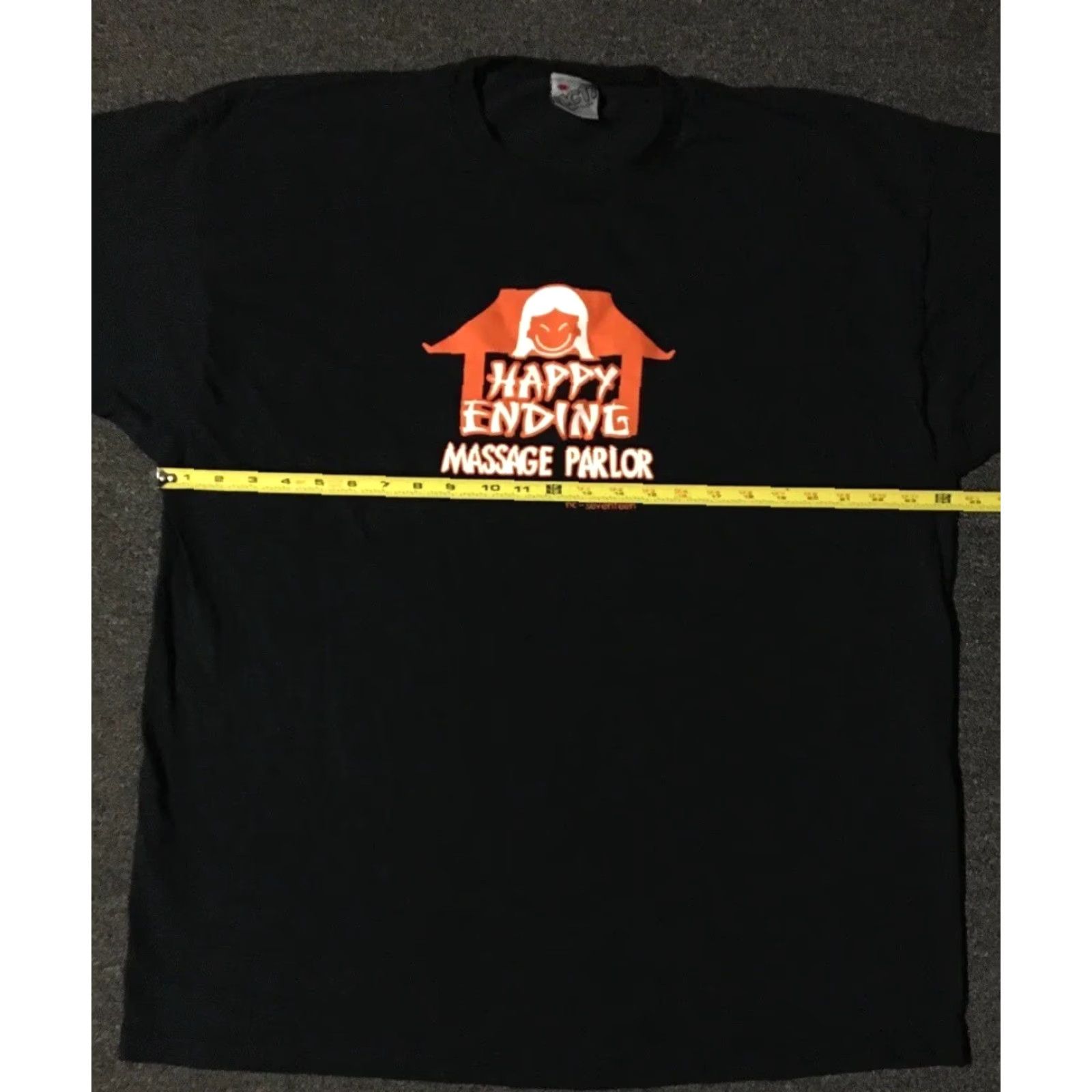 Vintage VINTAGE NC17 Happy Ending Massage Parlor Shirt 2XL Black Striped Graphic Tee Mens Humor 90s Grunge Funny USA USA Mexic0 Size US XXL / EU 58 / 5 - 4 Thumbnail