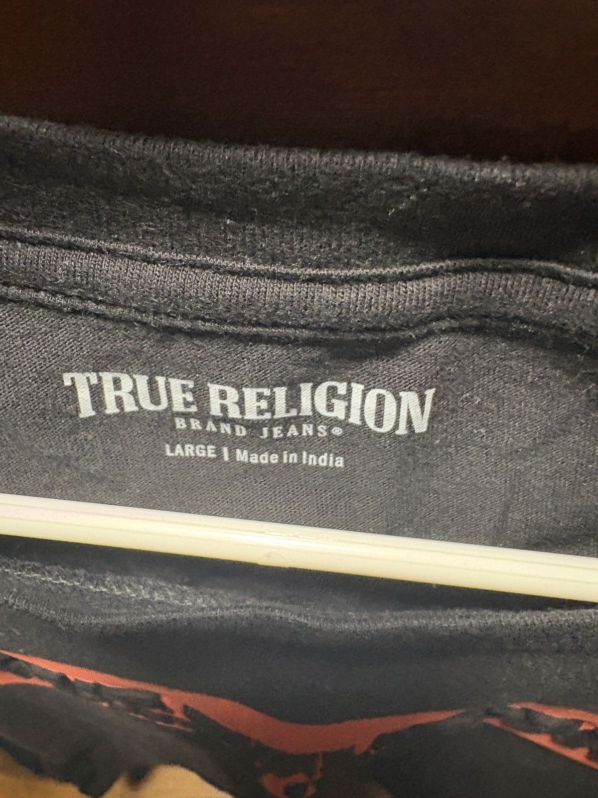 True Religion Black And Red True Religion T-Shirt Size US L / EU 52-54 / 3 - 3 Thumbnail