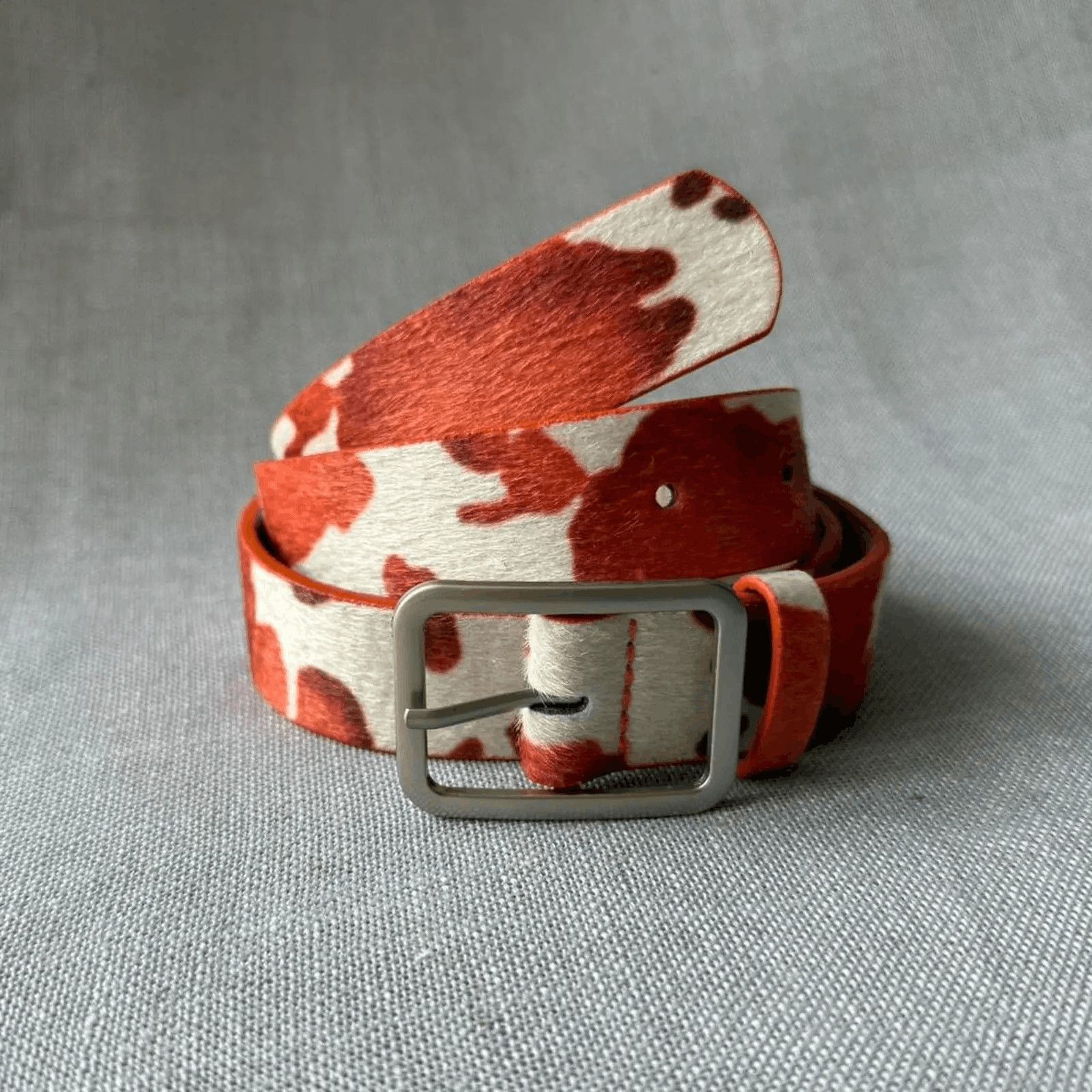 Other Cowhide print fur orange and white MENS1 Size ONE SIZE - 1 Thumbnail
