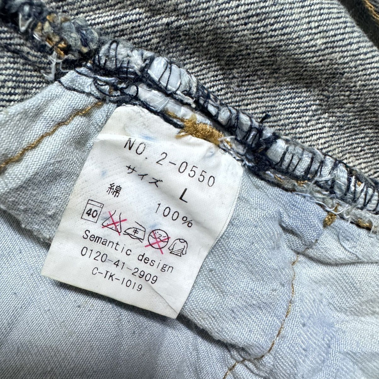 semanticdesign Semantic Design Acid Wash Distressed Denim Flare Jeans Size US 32 / EU 48 - 13 Thumbnail