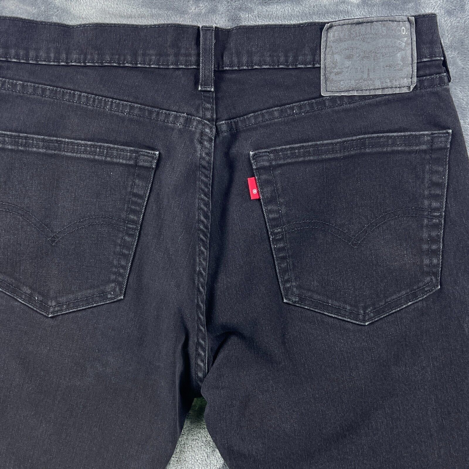 Levi's Levis 505 Jeans Men 33x34 Black Straight Denim Y2K Skate Emo Size US 33 - 4 Thumbnail