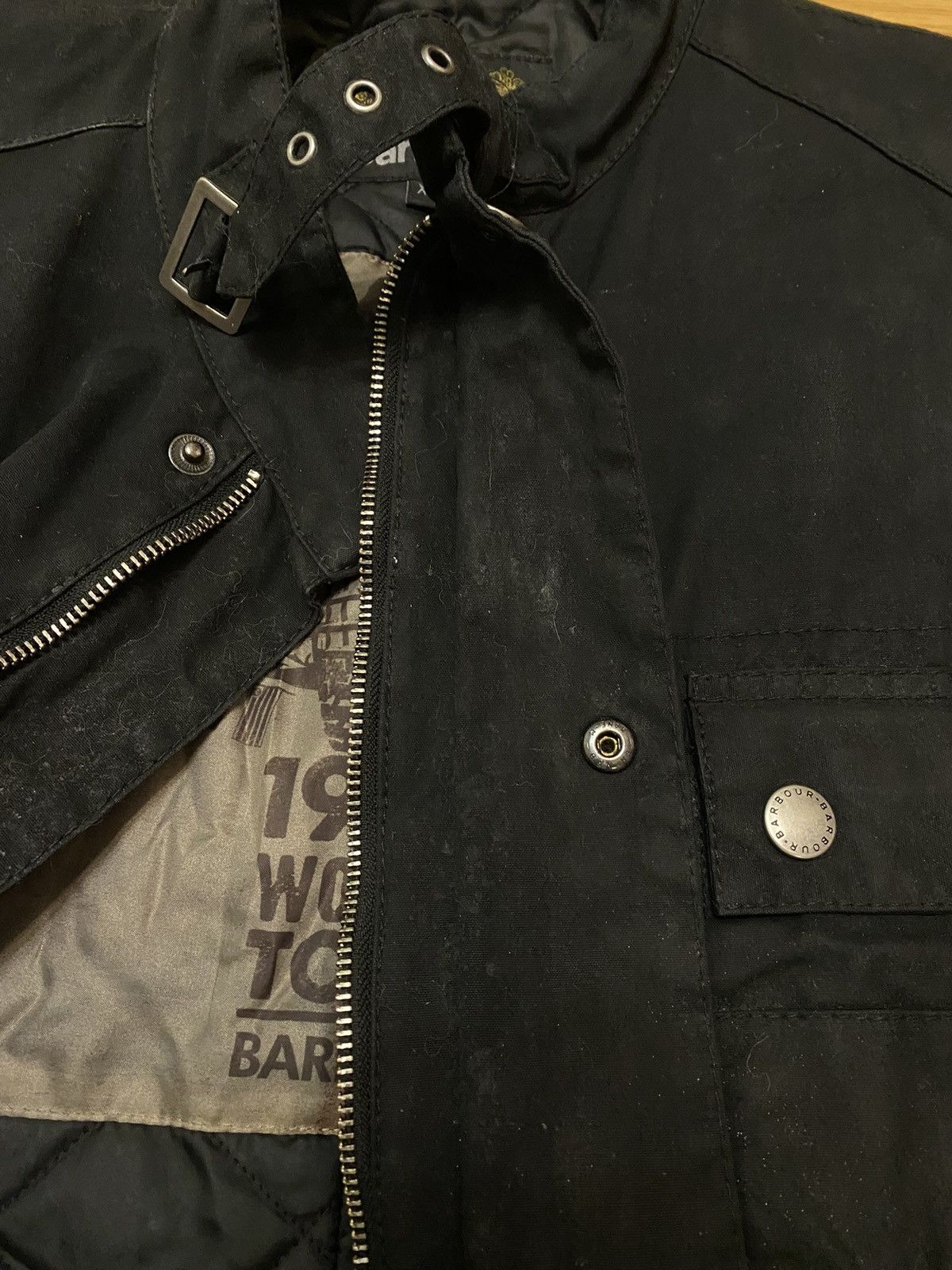 Barbour Barbour International Strathdee A7 Wax Jacket Belt Black XL Size US XL / EU 56 / 4 - 8 Thumbnail