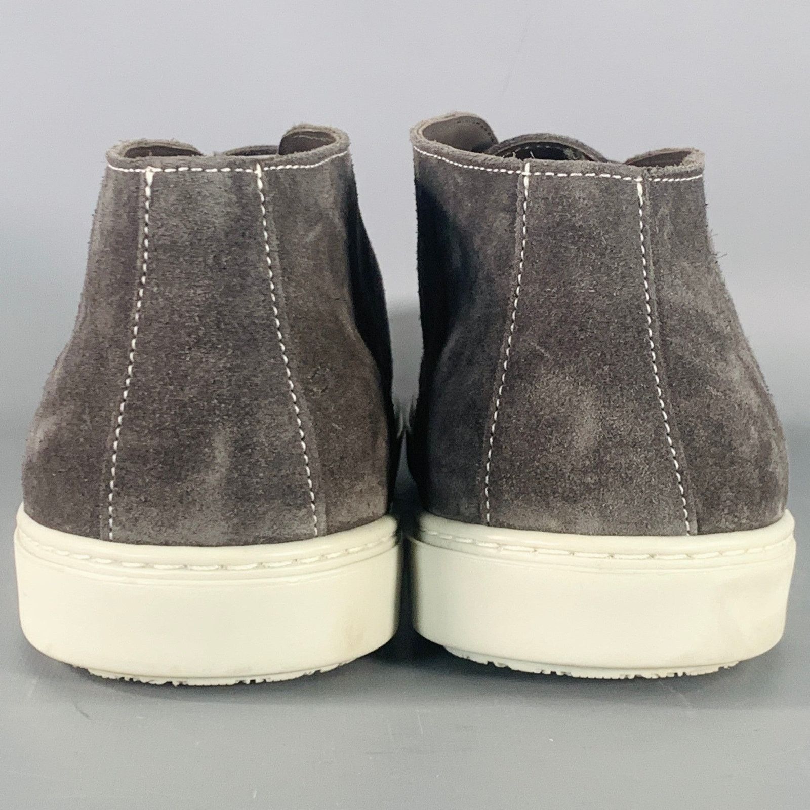 Other G BROWN Size 11.5 Grey Suede Lace-Up Boat Shoes Size US 11.5 / EU 44-45 - 3 Thumbnail
