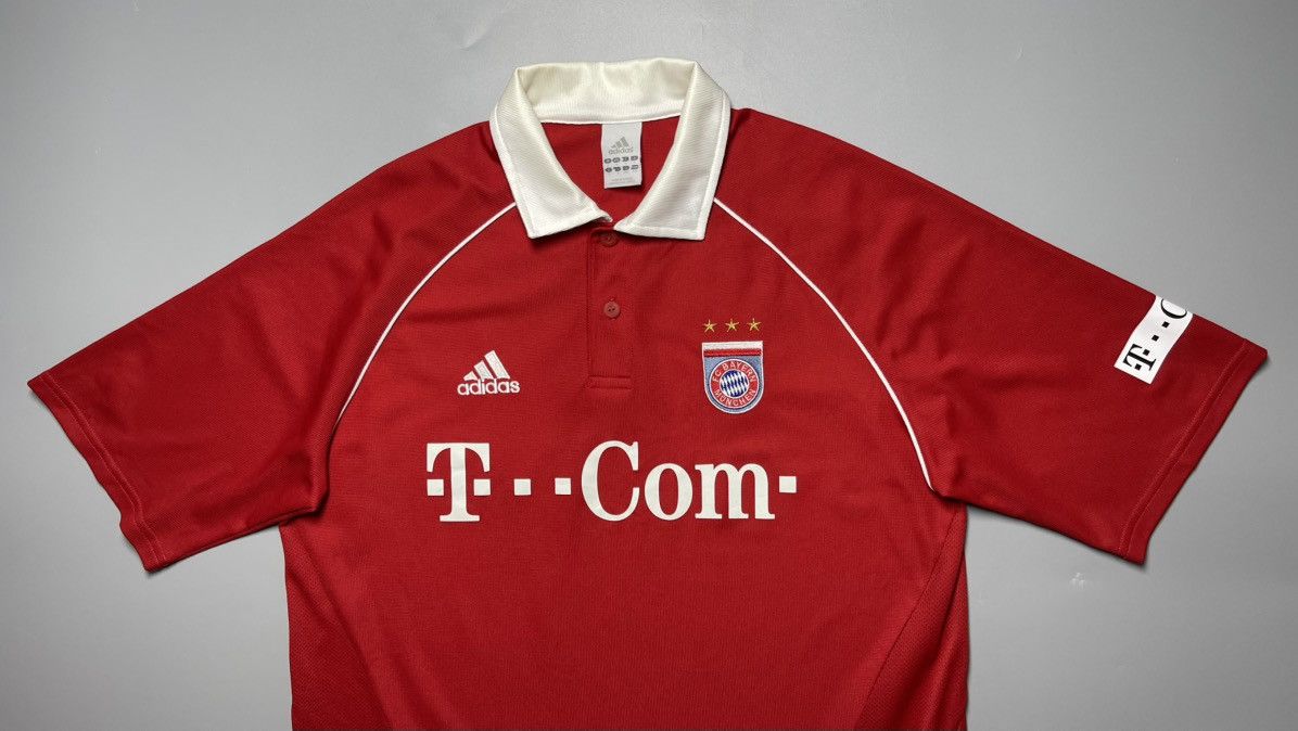 Vintage BAYERN ADIDAS 2005/2006 FOOTBALL HOME JERSEY #10 MAKAAY Size US L / EU 52-54 / 3 - 3 Thumbnail