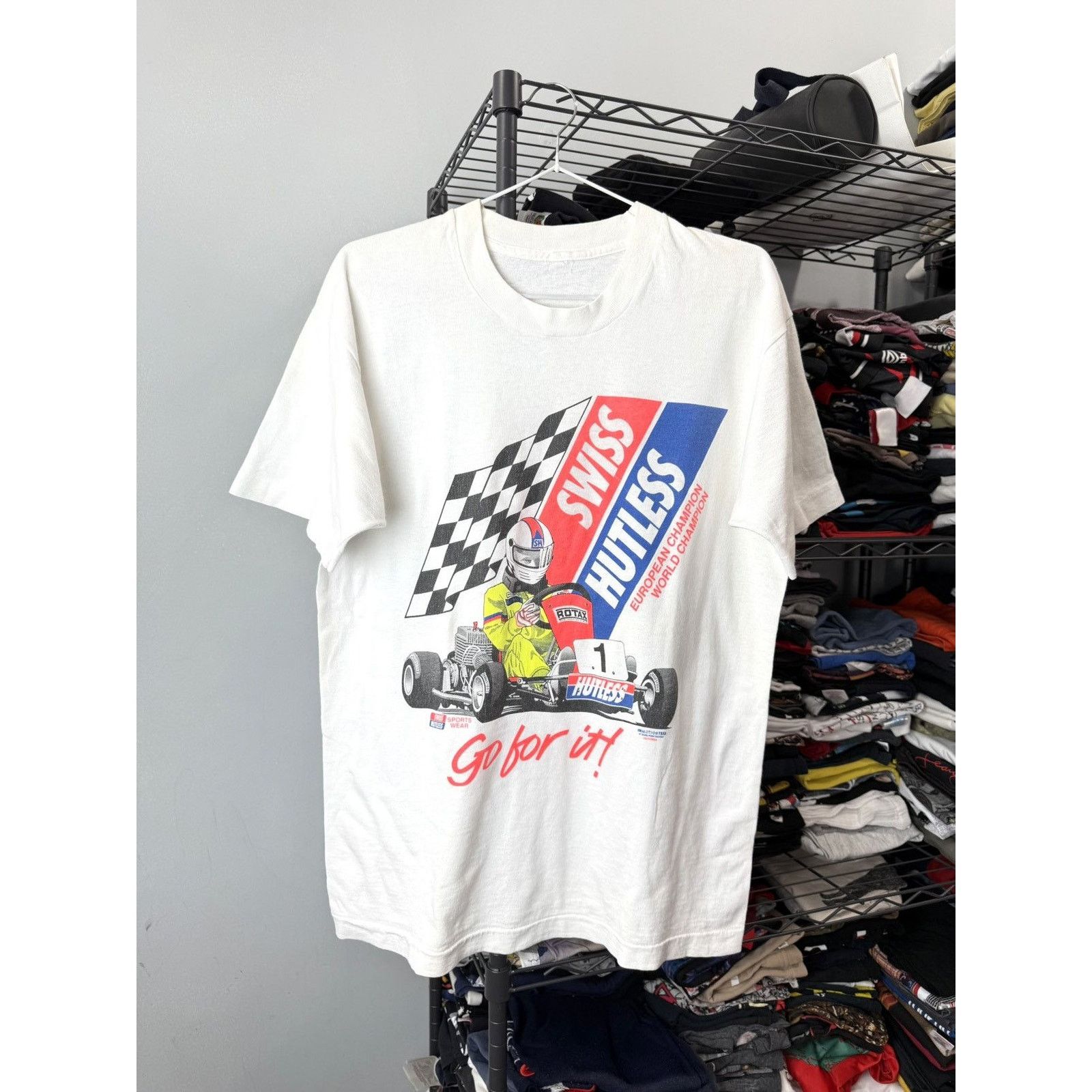 Vintage 90’s Vintage Racing Carting World Champion T Shirt Nascar Size US M / EU 48-50 / 2 - 1 Thumbnail