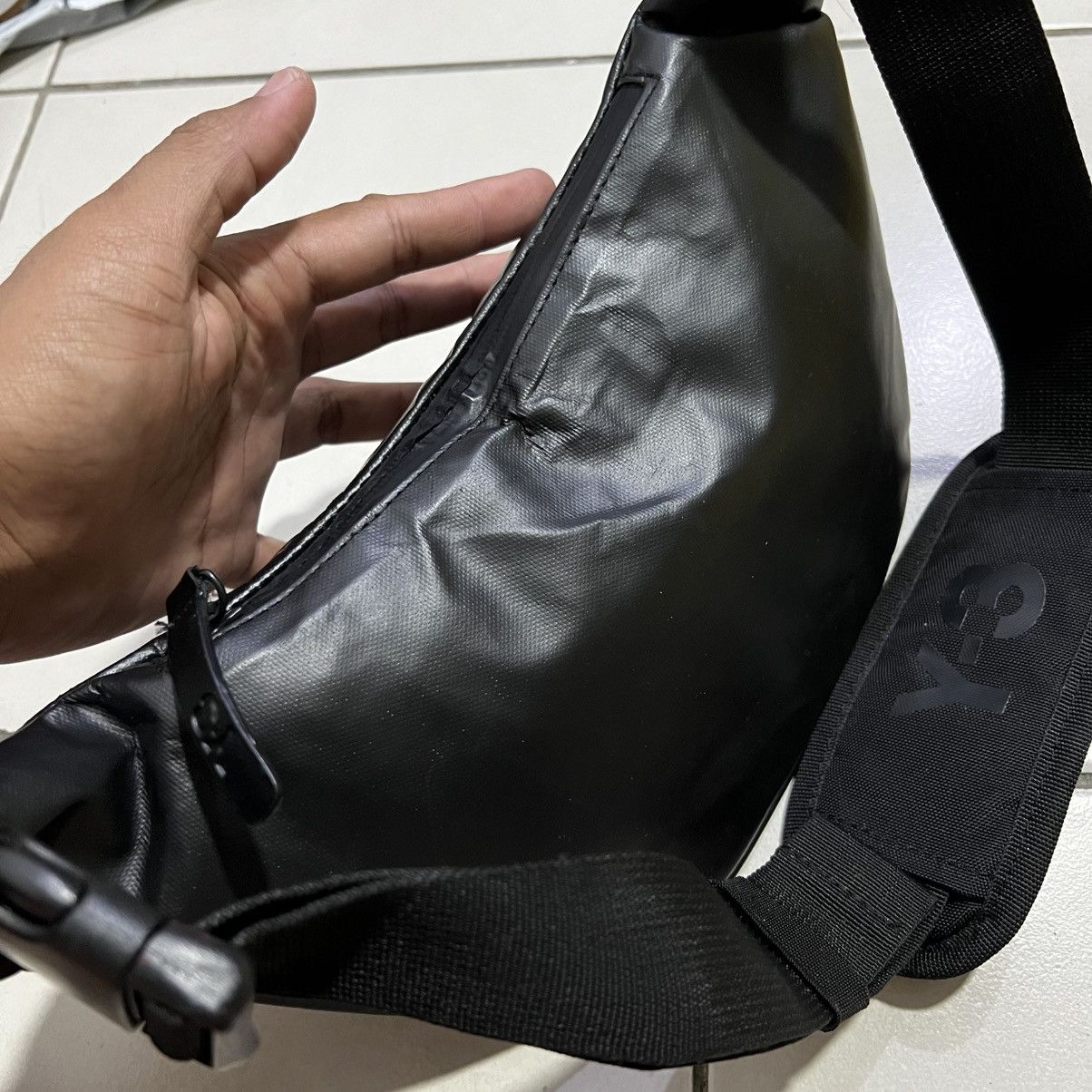 Adidas × Yohji Yamamoto Adidas Y3 Yohji Yamamoto Fanny Waist Pack Size ONE SIZE - 4 Thumbnail