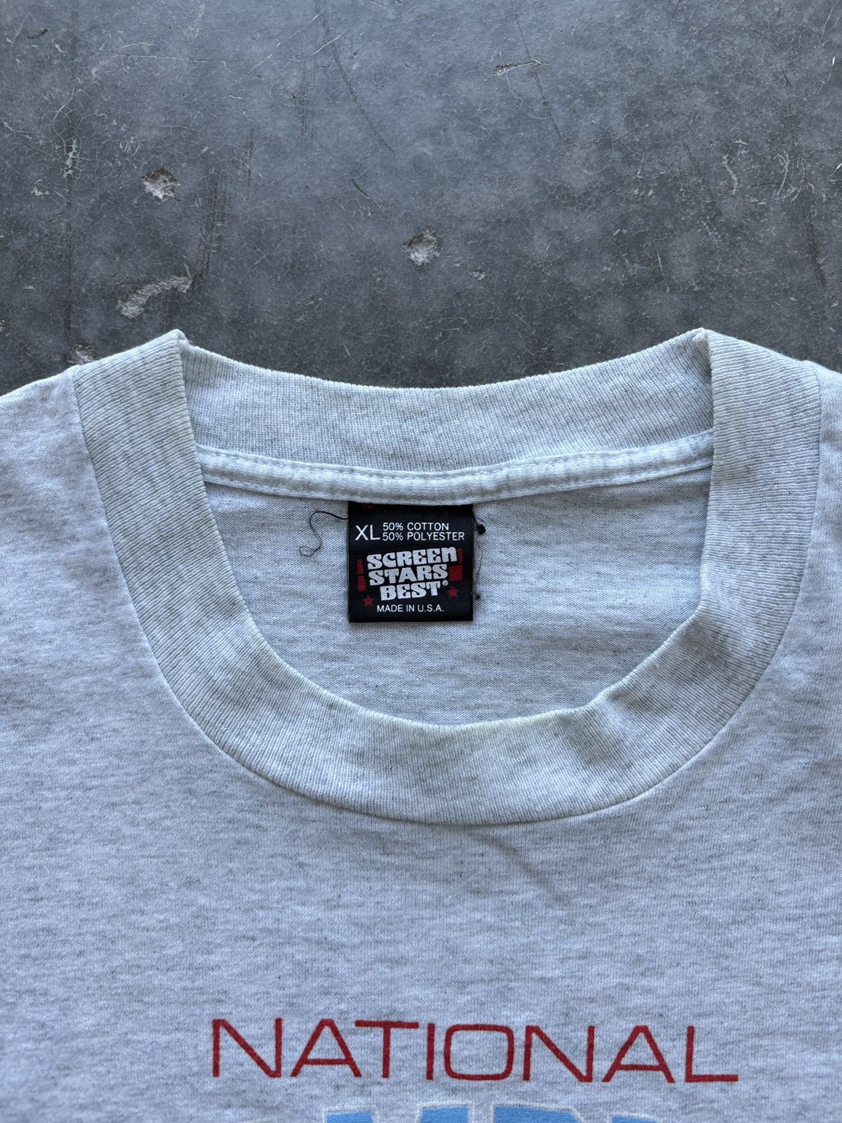 Vintage Vintage 90s UNC Tarheels Basketball Tee Screen Stars Best Size US XL / EU 56 / 4 - 4 Thumbnail