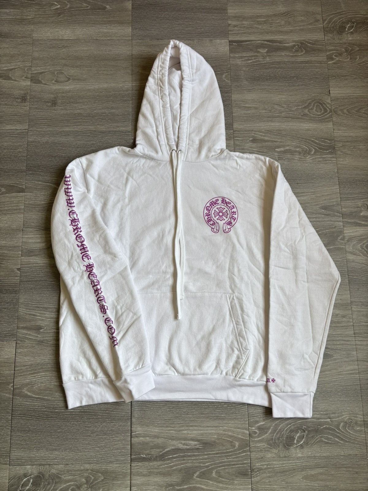 Chrome Hearts Chrome Hearts White Purple Glitter Horseshoe Hoodie Size US L / EU 52-54 / 3 - 2 Thumbnail