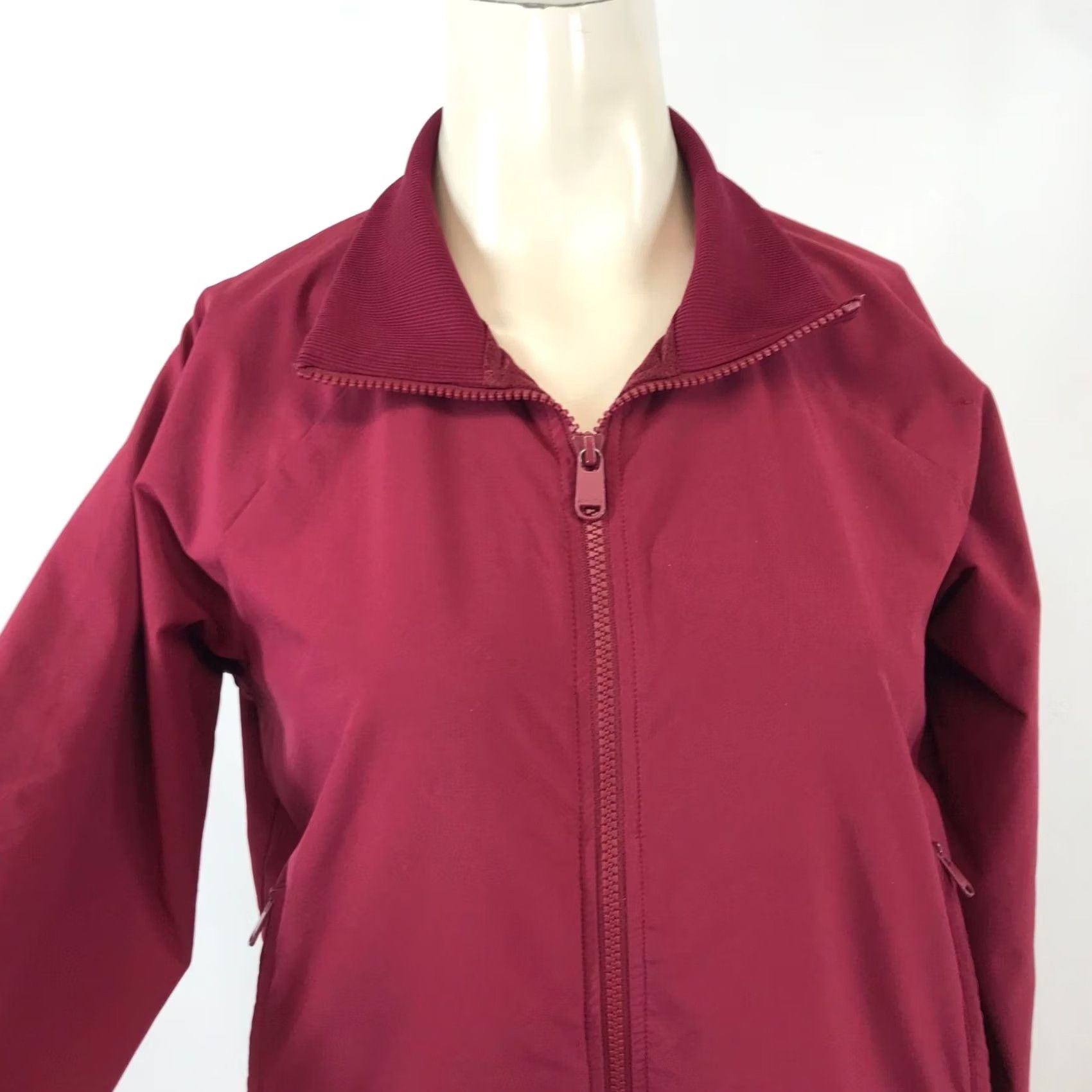 Athleta ATHLETA MAROON FULL ZIP FITNESS YOGA JACKET W/POCKETS WOMENS SMALL Size S / US 4 / IT 40 - 2 Thumbnail