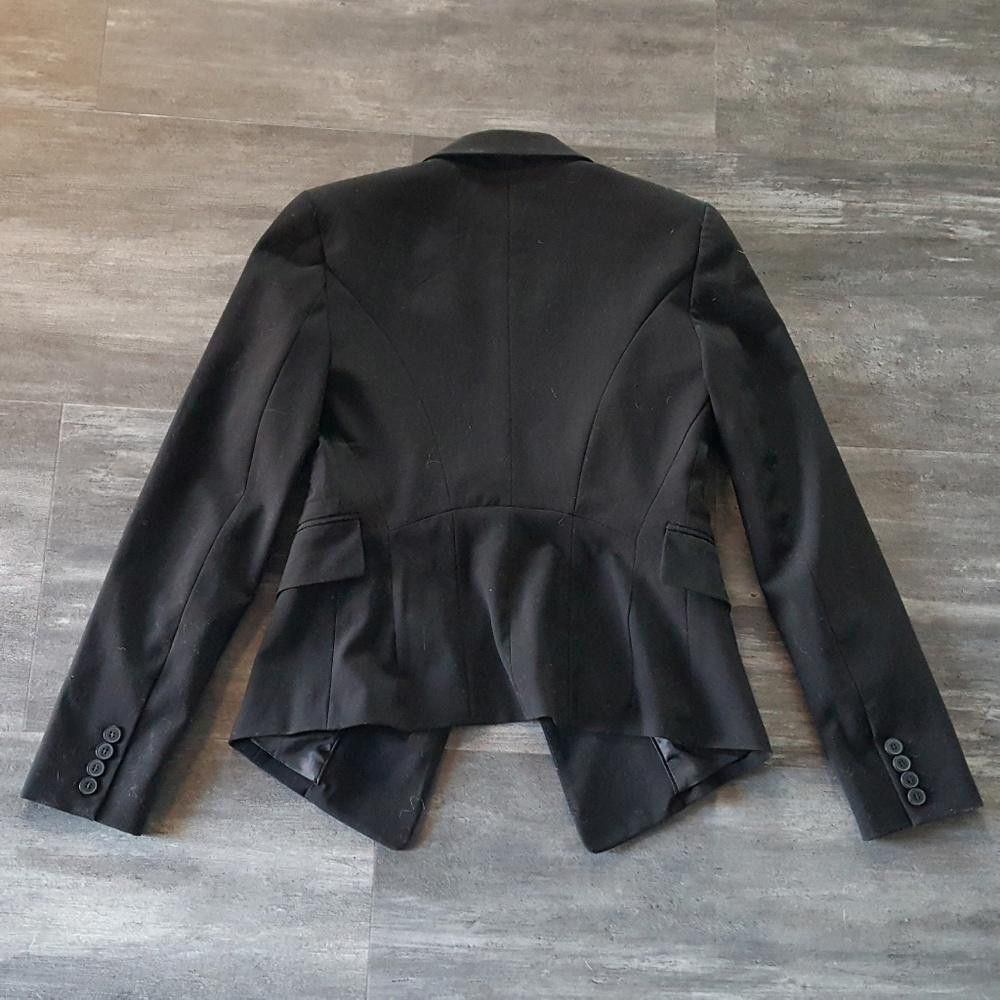 Designer Black Business NY&C Dressy Blazer Long Sleeve Size S / US 4 / IT 40 - 2 Thumbnail